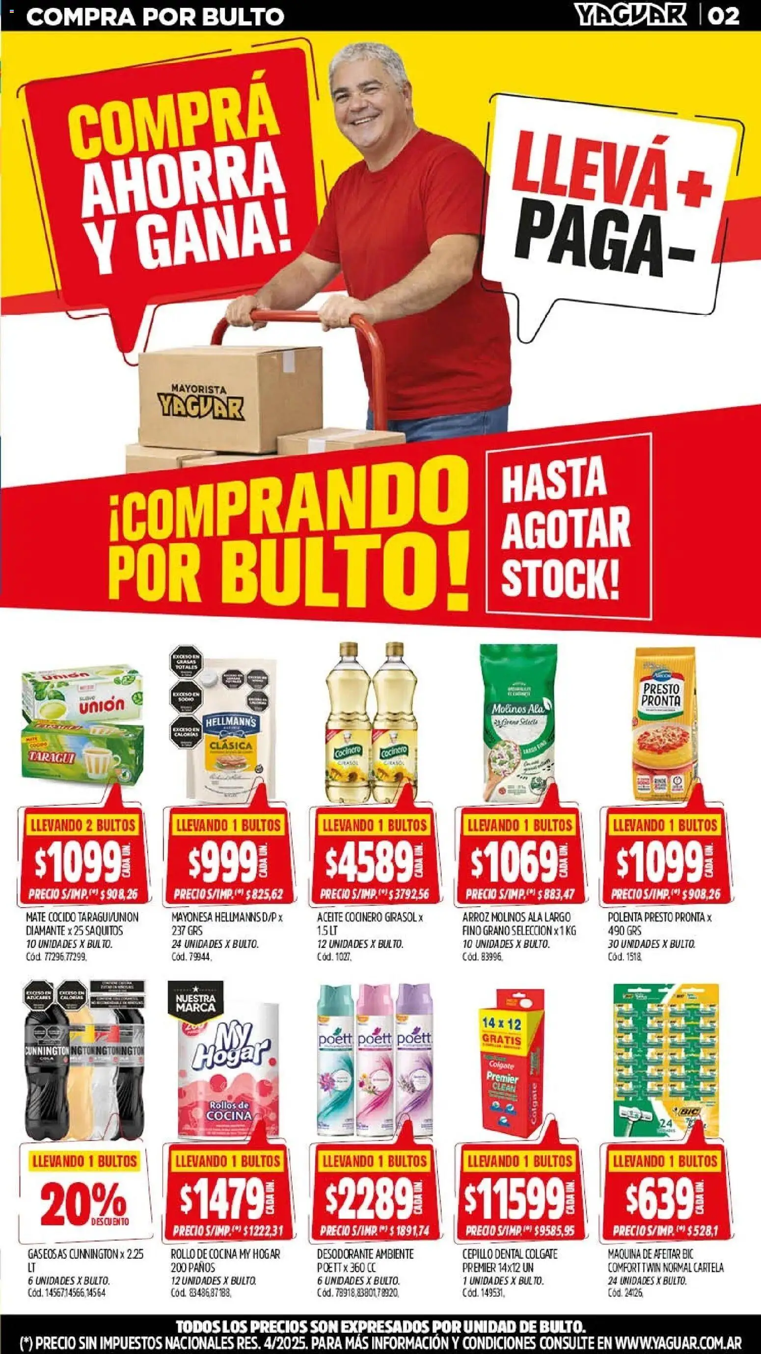 Yaguar - Oferta Semanal Neuquen │ válido desde el 25.05.2026 | Página: 2 | Productos: Maquina de afeitar, Aceite, Mayonesa, Desodorante