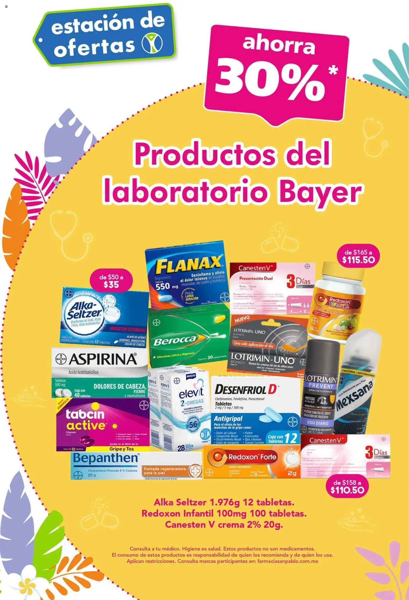 Nuevas ofertas de Farmacia San Pablo válidas en toda la República Mexicana desde el 19/07/2026. ¡Encuentra las mejores ofertas en Farmacia San Pablo catálogo! | Página: 11 | Productos: Desodorante, Crema, Antigripal, Caja
