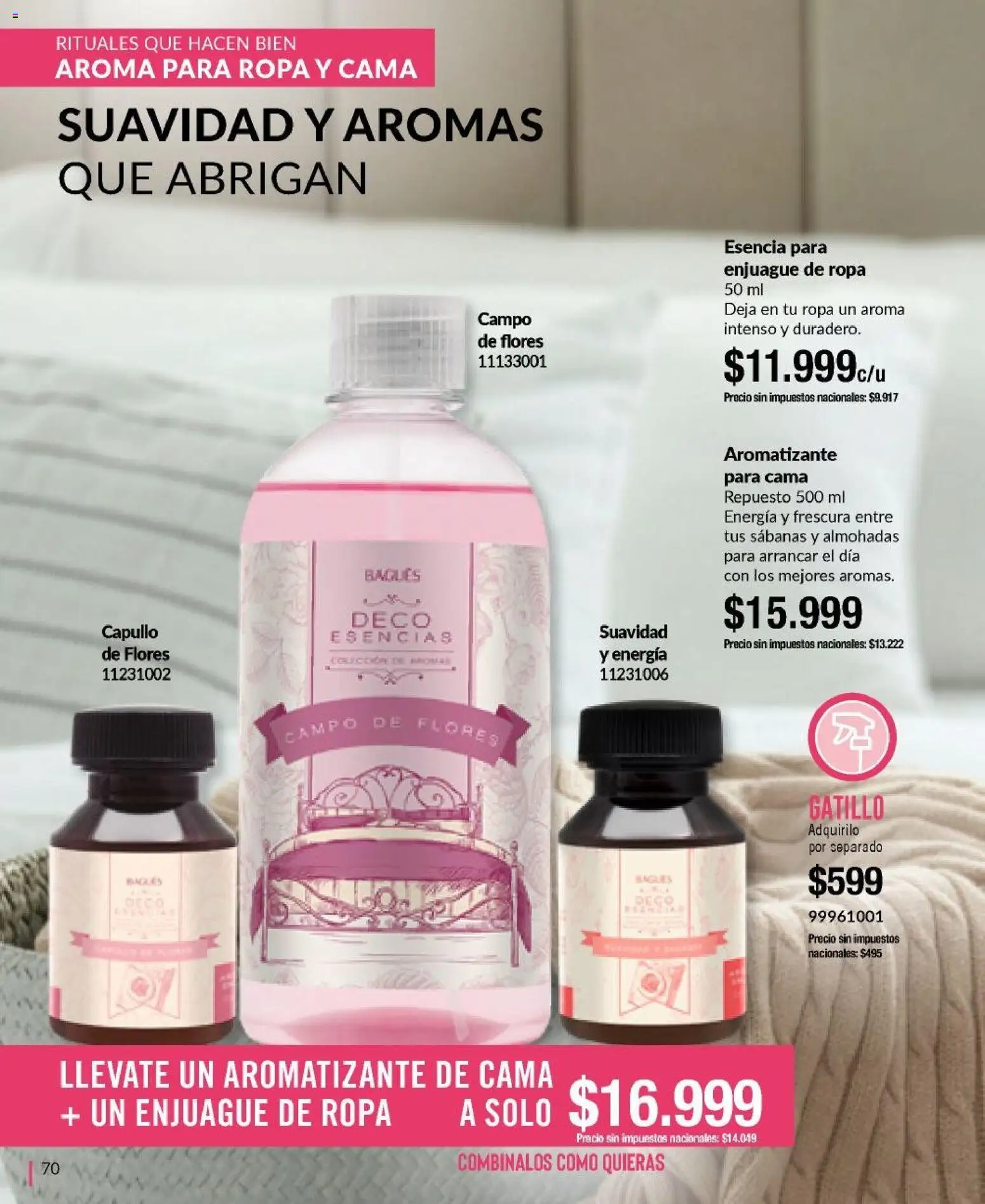 Bagués - Catálogo │ válido desde el 04.05.2026 | Página: 70 | Productos: Sabanas, Cama, Ropa, Esencias