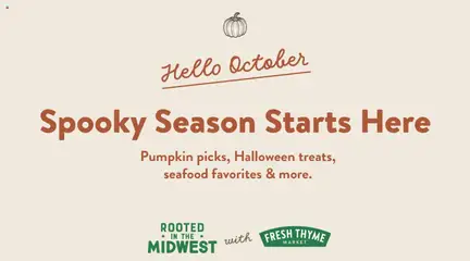 Preview of Fresh Thyme weekly ads valid from 10/01/2026