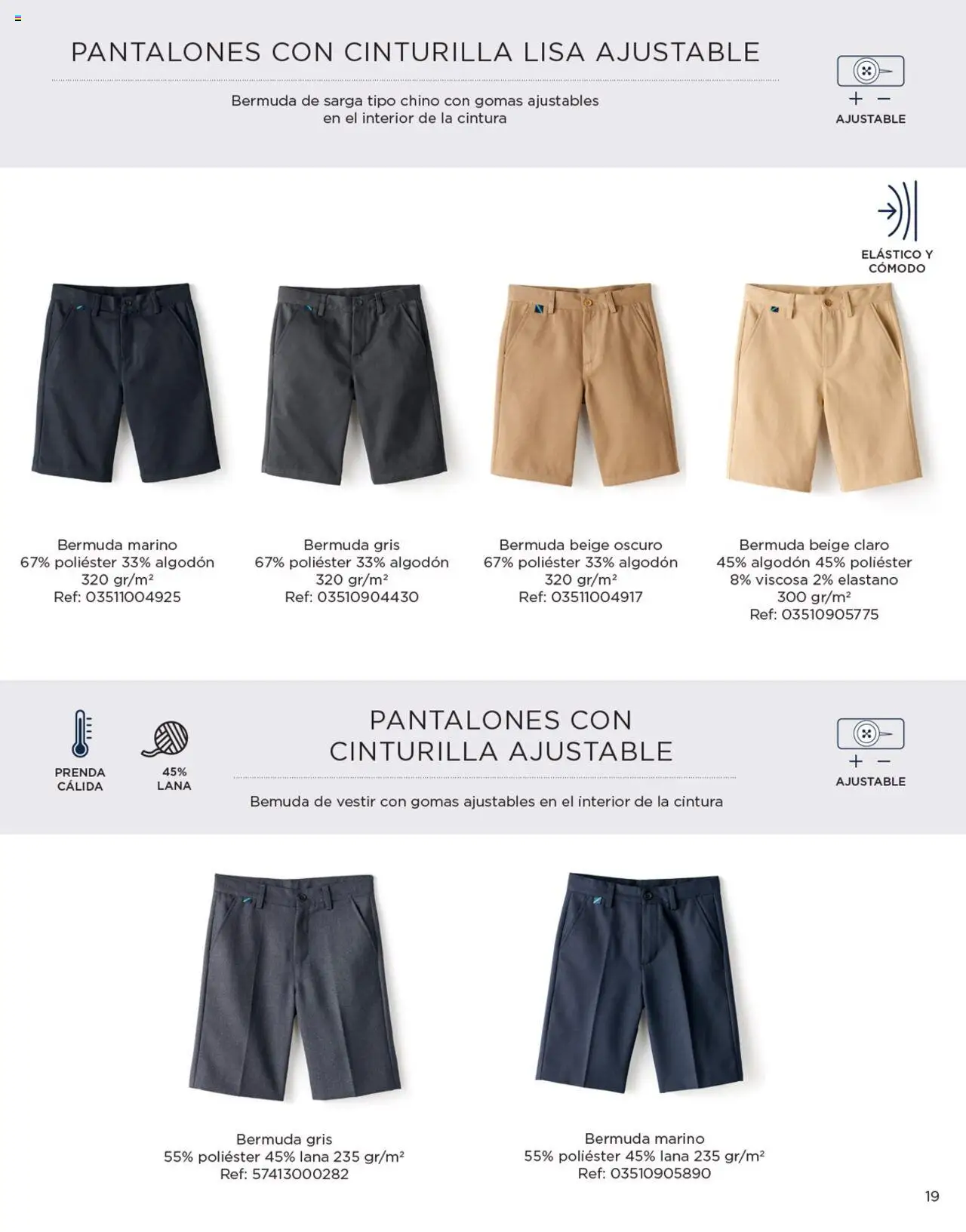 Nuevas ofertas de El Corte Inglés válidas en toda la República Mexicana desde el 04/04/2025. ¡Encuentra las mejores ofertas en El Corte Inglés catálogo Colección Uniformes 2024! | Página: 19 | Productos: Pantalones, Algodón, Bermuda