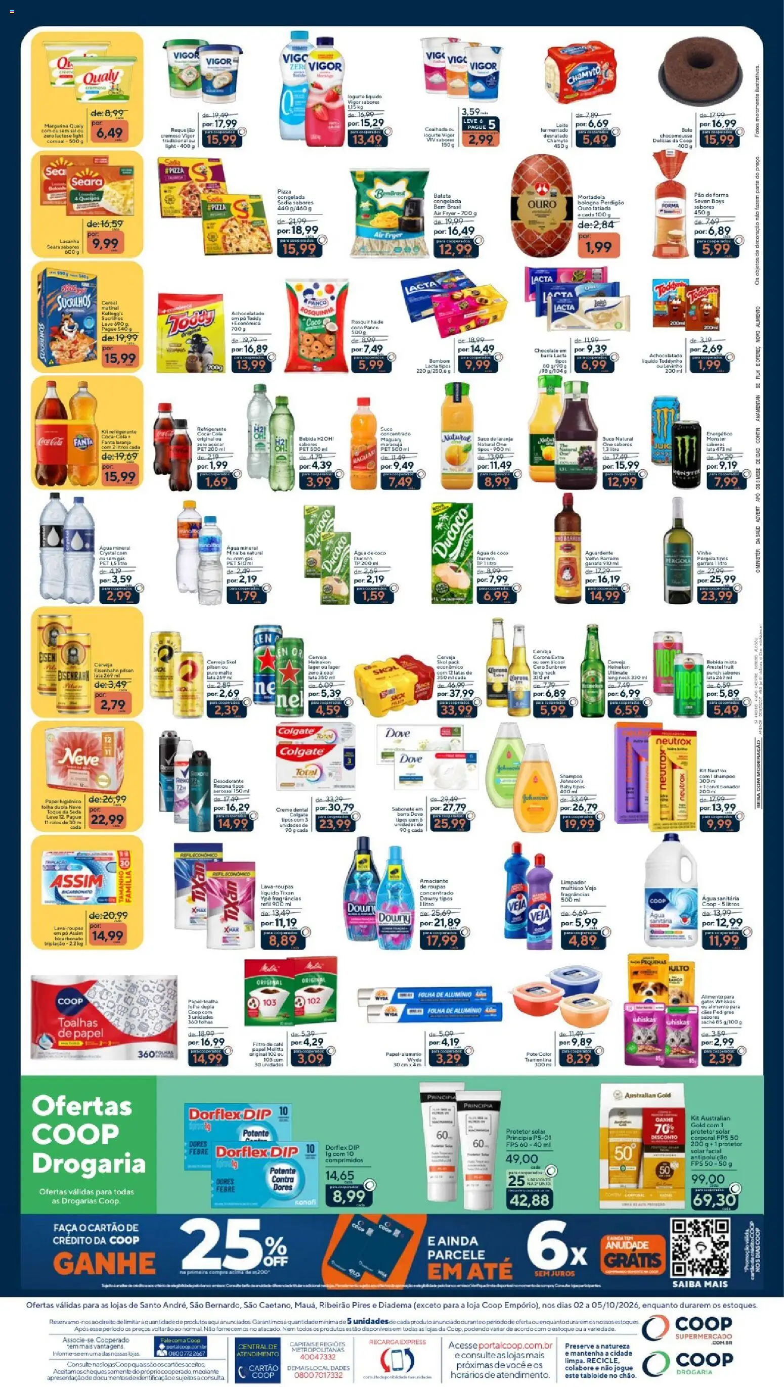 Coop Folheto - válido de 02/10/2026 | Página: 2 | Produtos: Fanta, Minalba, Creme, Protetor solar facial