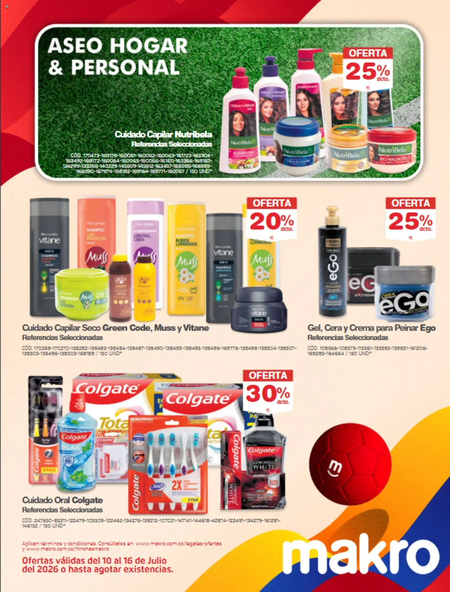 Makro revista - valida desde el 10/07/2026 | Página: 3 | Productos: Crema, Shampoo, Cera