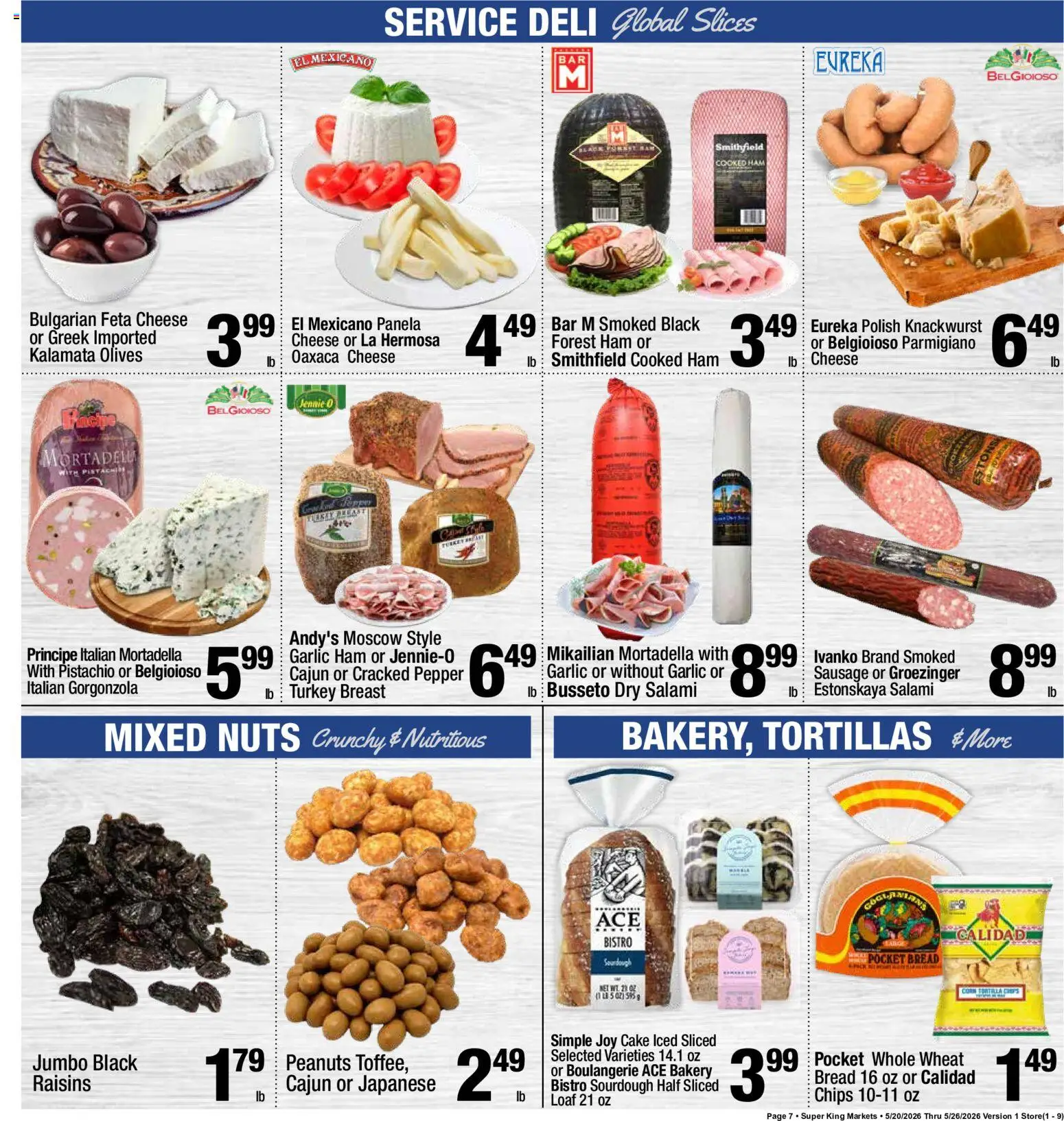 Super King Weekly Ad - valid from 20.05.2026 | Page: 8 | Products: Chips, Nuts, Pepper, Sausage