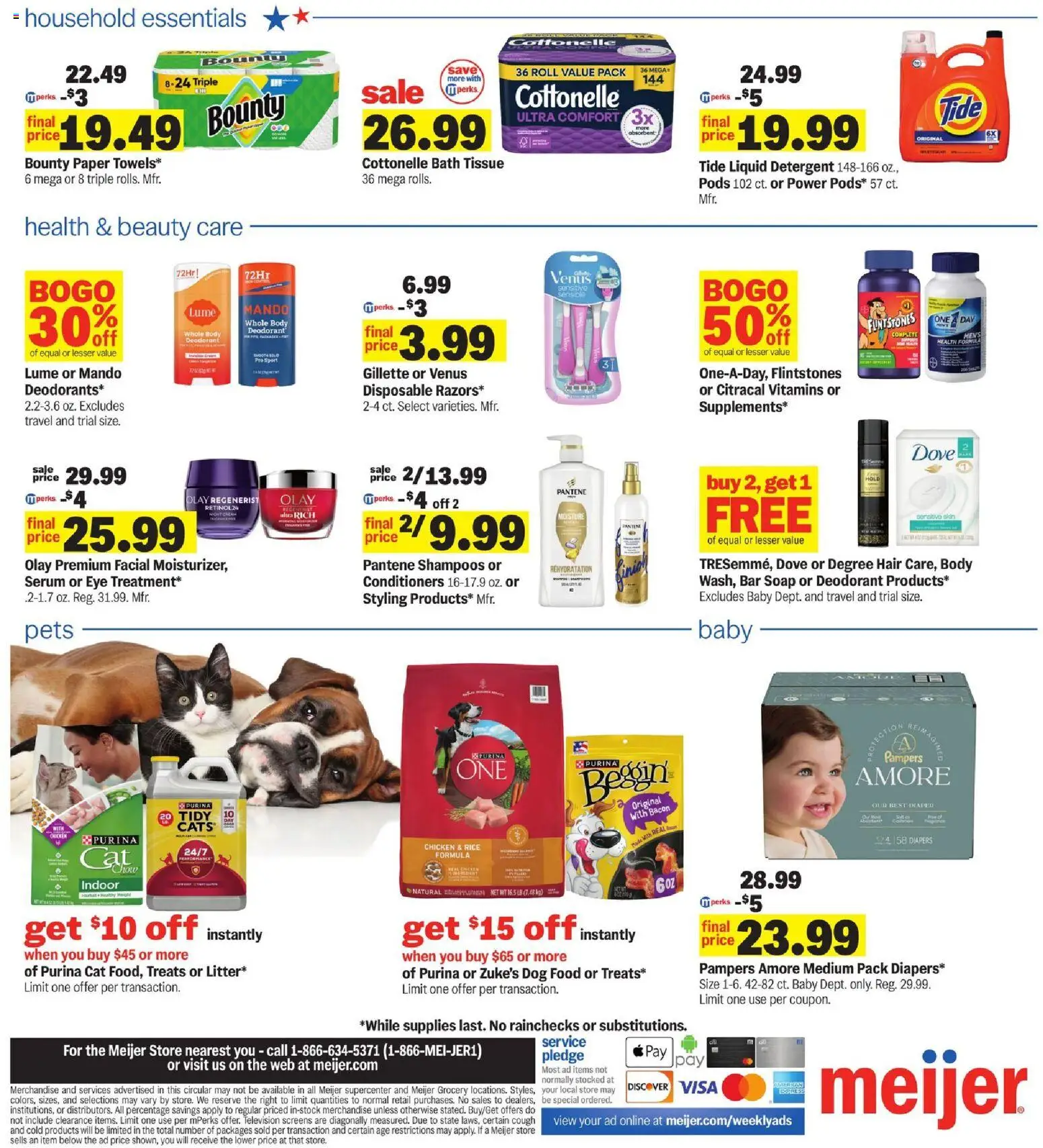 Meijer Weekly Ad - valid from 08/05/2026 | Page: 4 | Products: Soap, Deodorant, Detergent, Television