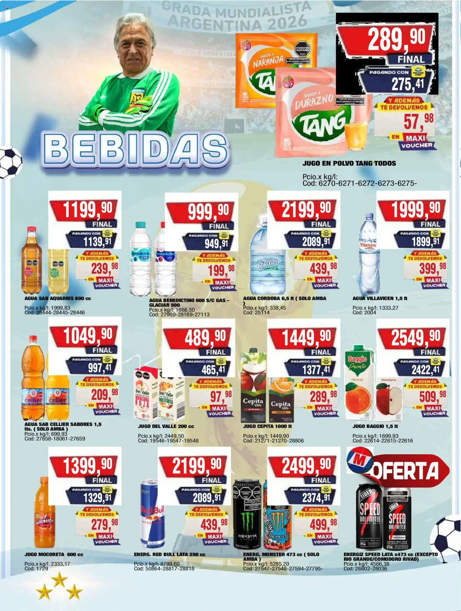 Maxiconsumo ofertas │ válido desde el 20/07/2026 | Página: 20 | Productos: Durazno, Manzana, Agua, Jugo