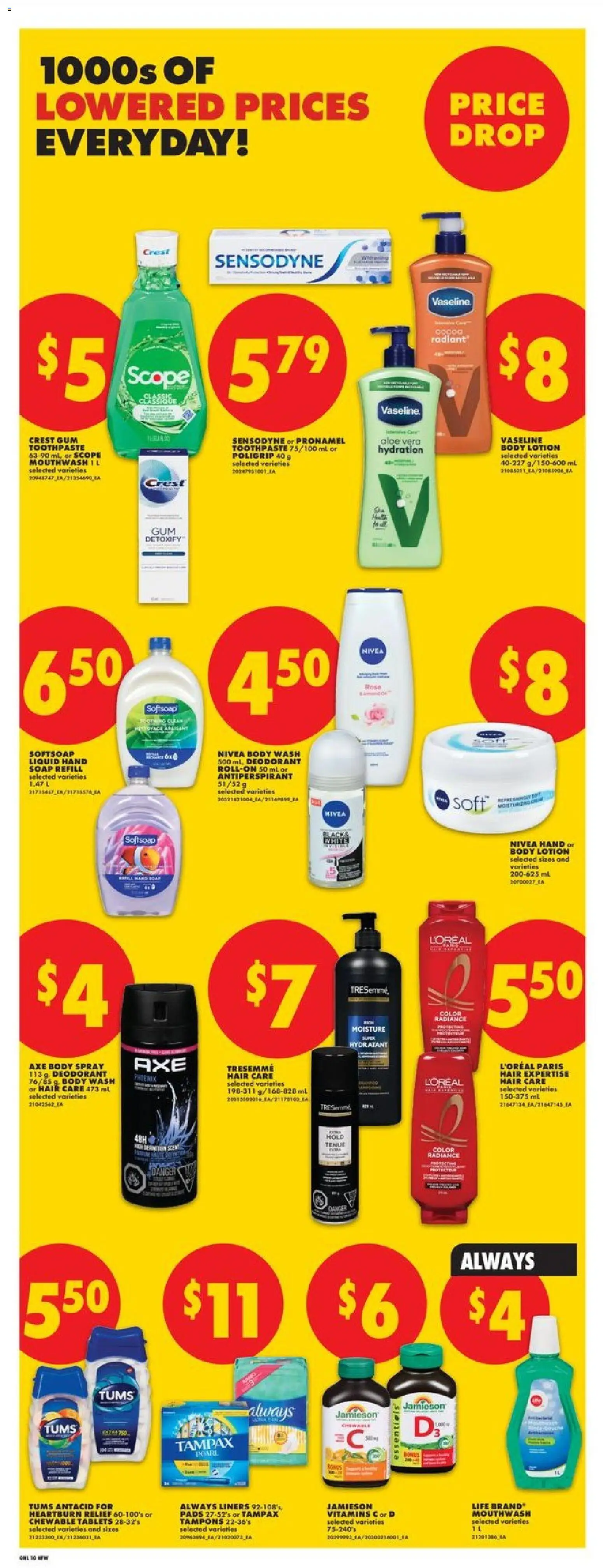 No Frills flyer valid from 16.04.2026 | Page: 20 | Products: Body lotion, Soap, Antiperspirant, Toothpaste
