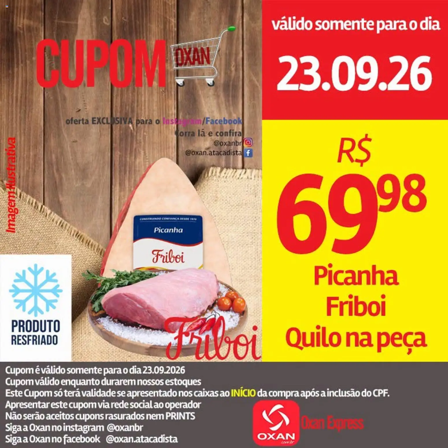Oxan Atacadista Folheto - válido de 23/09/2026 | Página: 4 | Produtos: Picanha