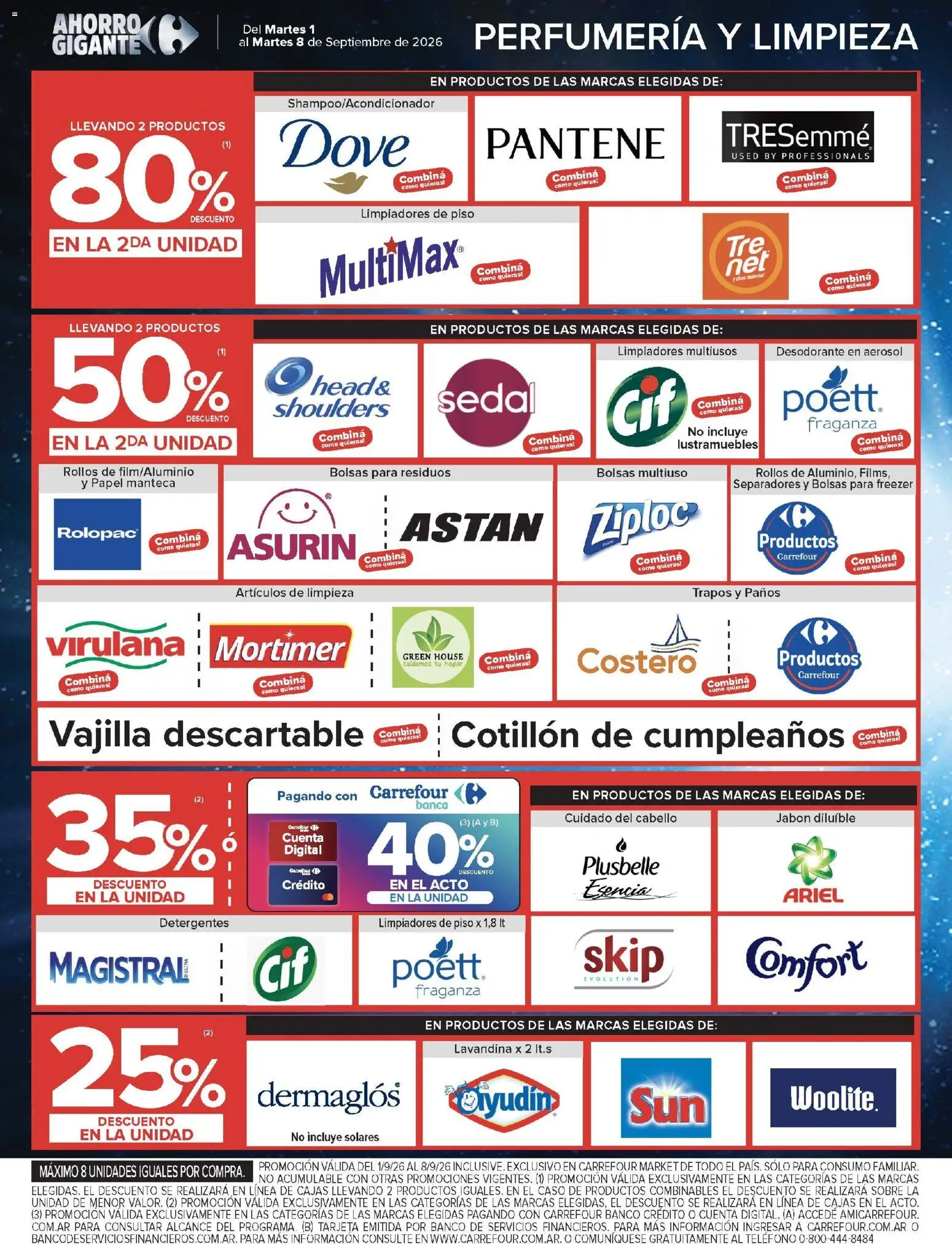 Carrefour Market - Catalógo │ válido desde el 01/09/2026 | Página: 15 | Productos: Teléfono, Jabón, Desodorante, Freezer