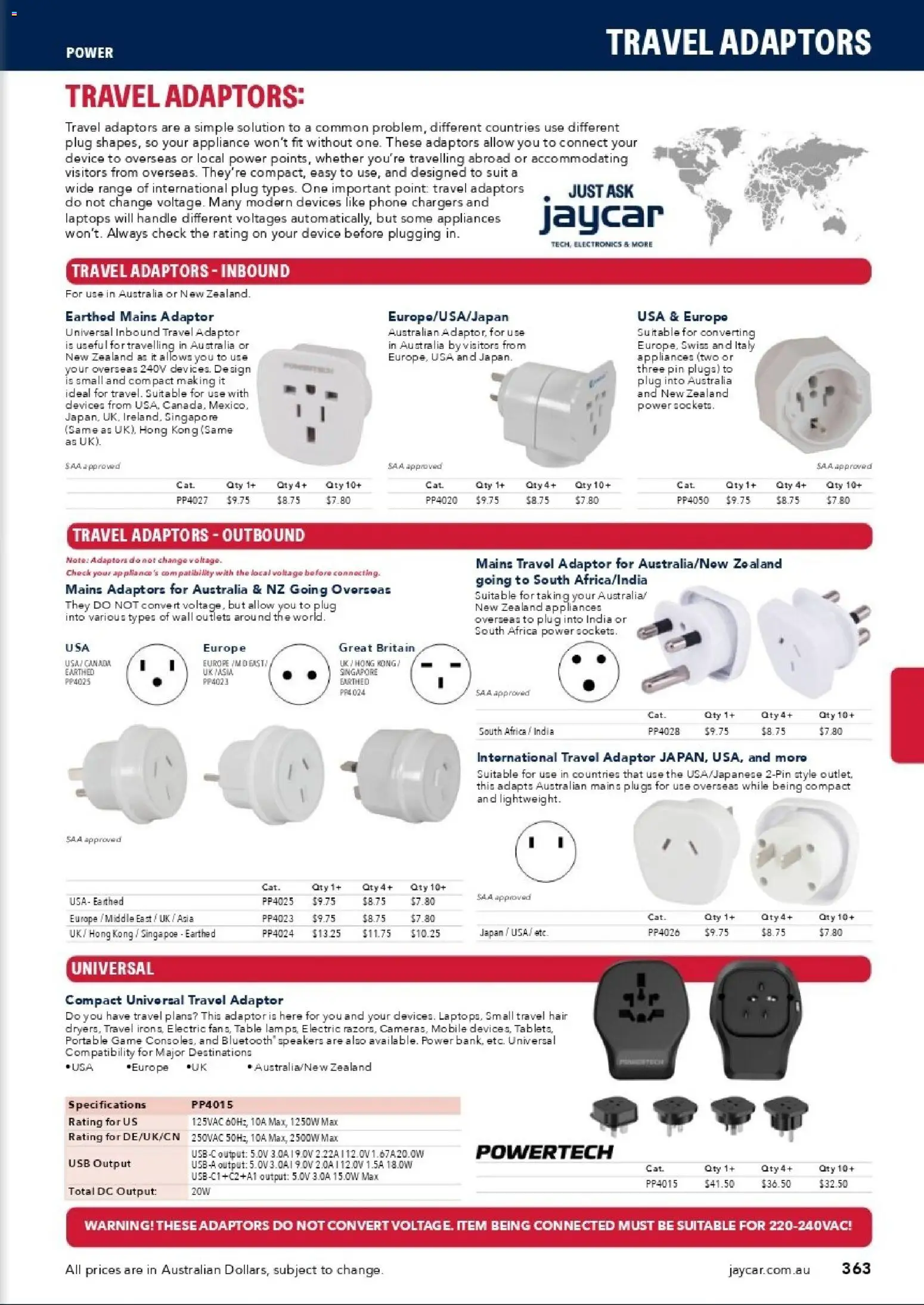 Jaycar catalogue - valid from 31/08/2026 | Page: 361 | Products: Adaptor, Device, Appliance, Usb