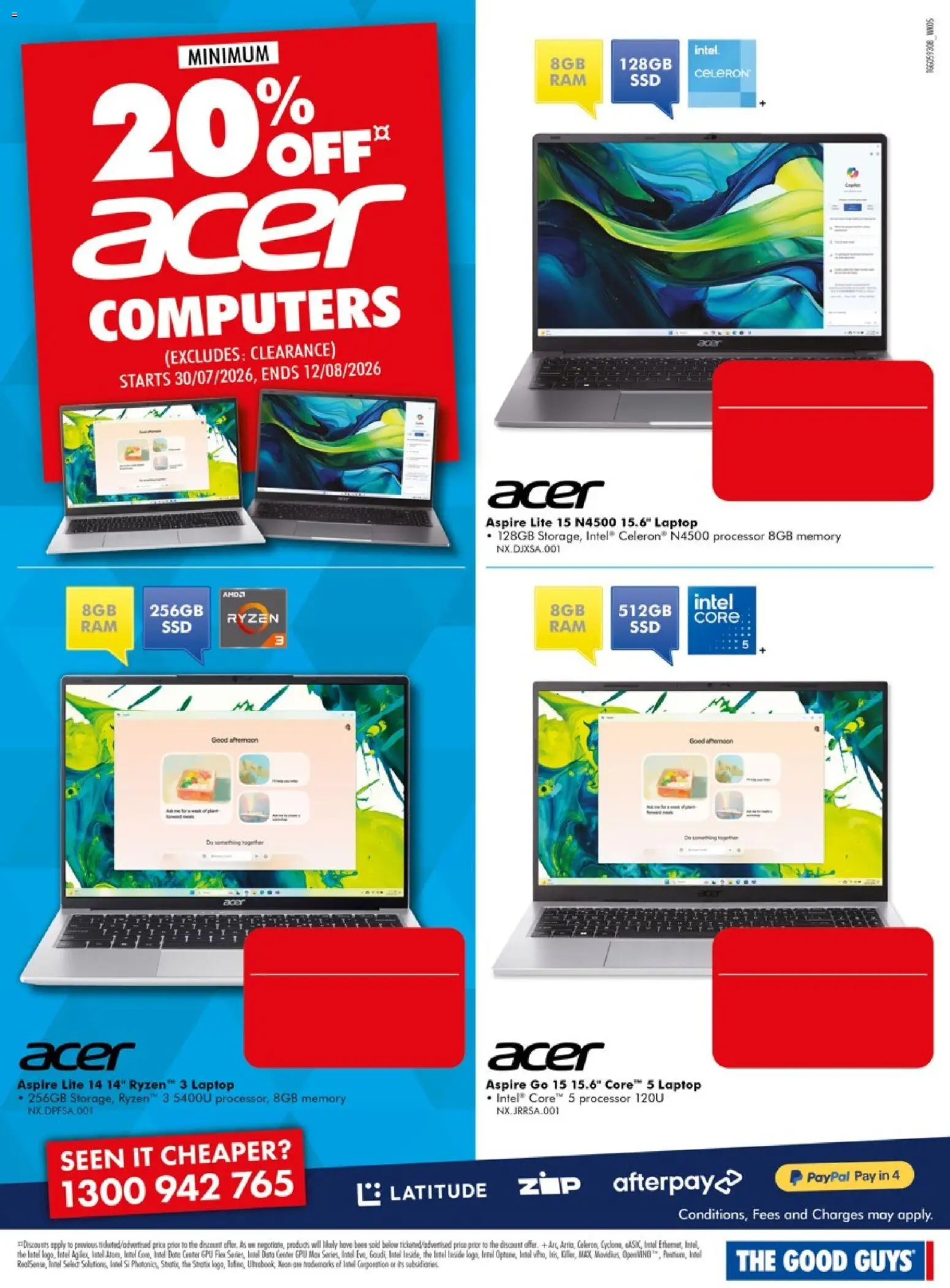 The Good Guys catalogue - valid from 29/07/2026 | Page: 22 | Products: Laptop