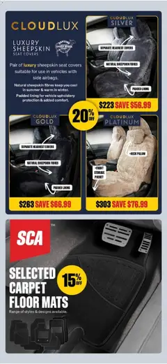 Preview of Supercheap Auto catalogue - valid from 01/07/2026 | Page: 26 | Products: Carpet, Sheepskin, Pillow
