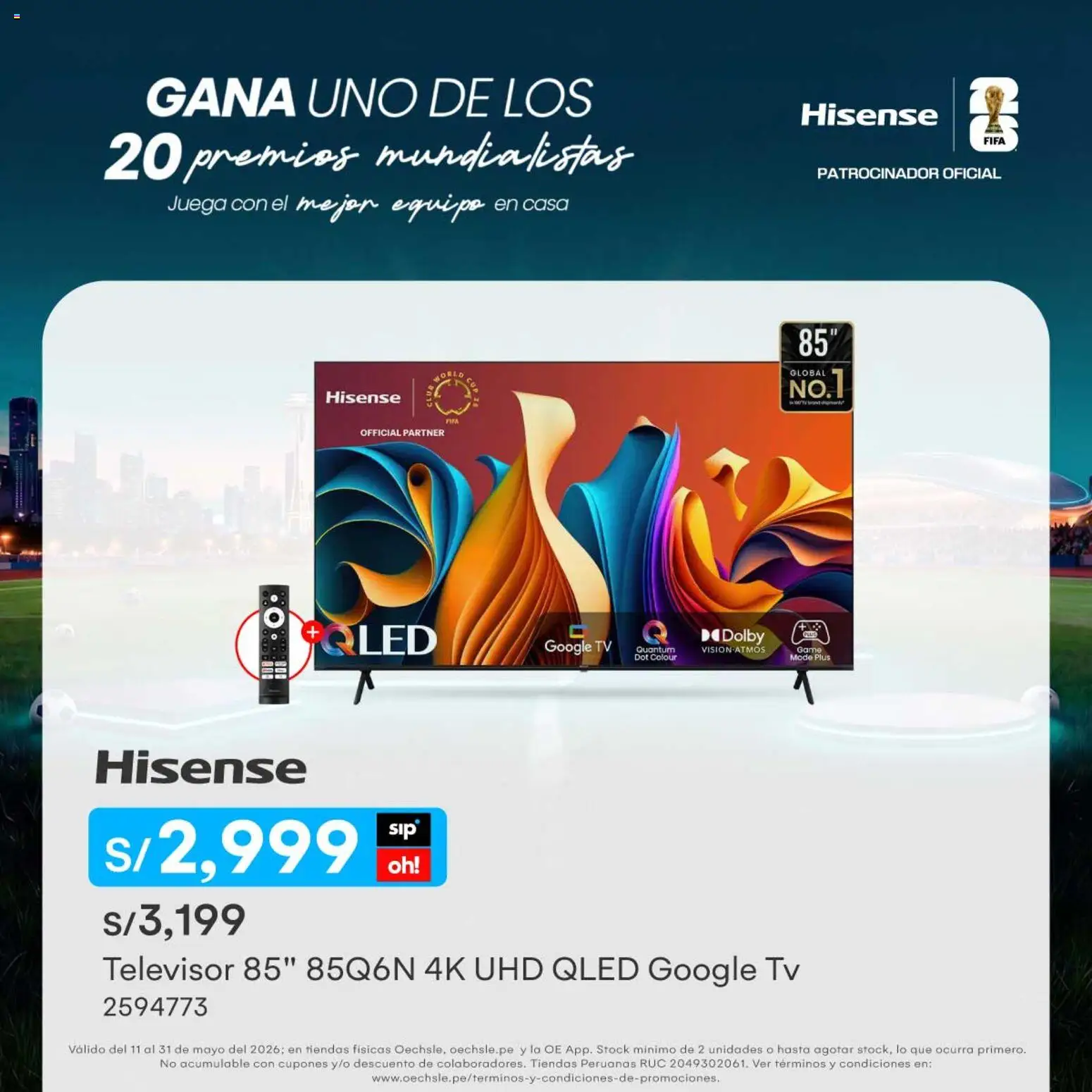 Catálogo Oechsle válido desde 06.04.2026 | Página: 2 | Productos: Televisor