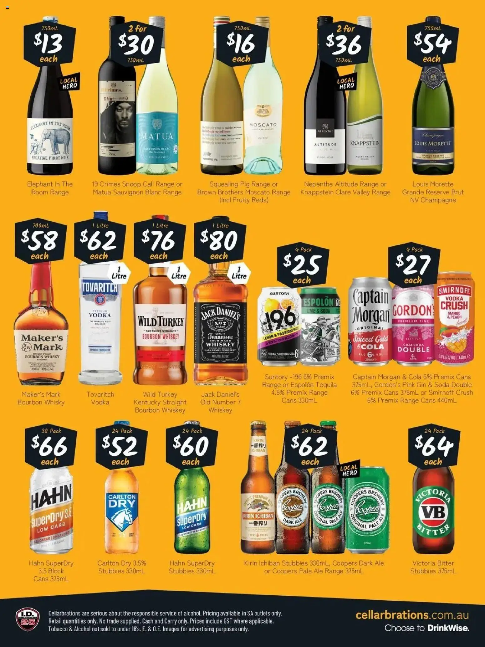 Cellarbrations catalogue - valid from 10/08/2026 | Page: 2 | Products: Bourbon, Passionfruit, Vodka, Mango
