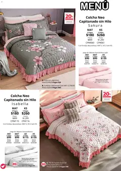 Vista previa de Colchas Concord catálogo, nuevo folleto de la tienda, válido en México a partir del 01/08/2026 | Página: 131 | Productos: Cobertor, Juego, Almohada, Sabanas
