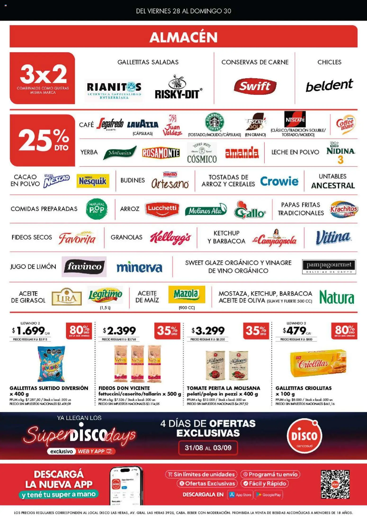 Disco ofertas │ válido desde el 27/08/2026 | Página: 3 | Productos: Vinagre de vino, Maiz, Limón, Jugo