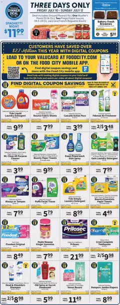 Preview of Food City weekly ads valid from 07/08/2026 | Page: 2 | Products: Toothpaste, Pasta, Body Wash, Watch