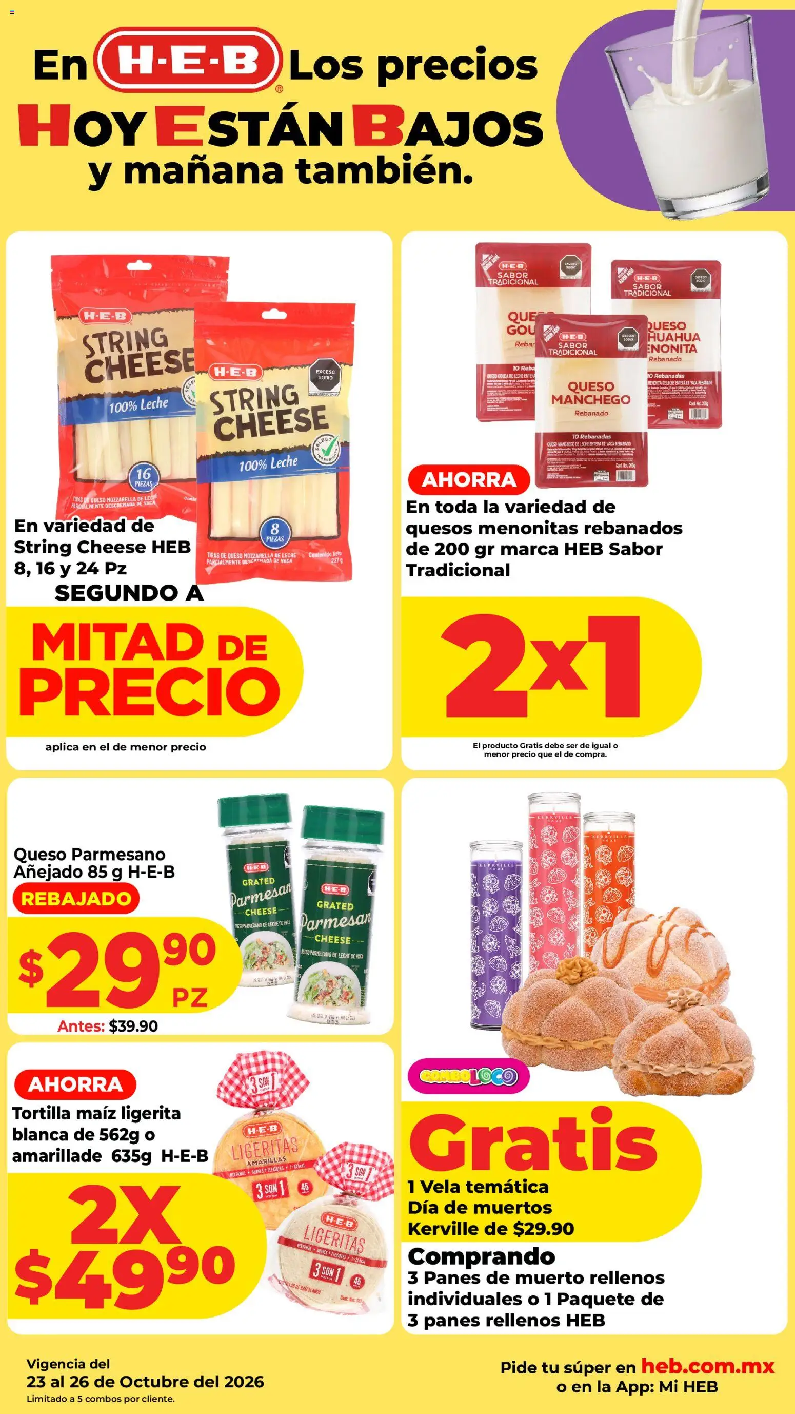 Nuevas ofertas de H-E-B válidas en toda la República Mexicana desde el 23/10/2026. ¡Encuentra las mejores ofertas en H-E-B folleto! | Página: 5