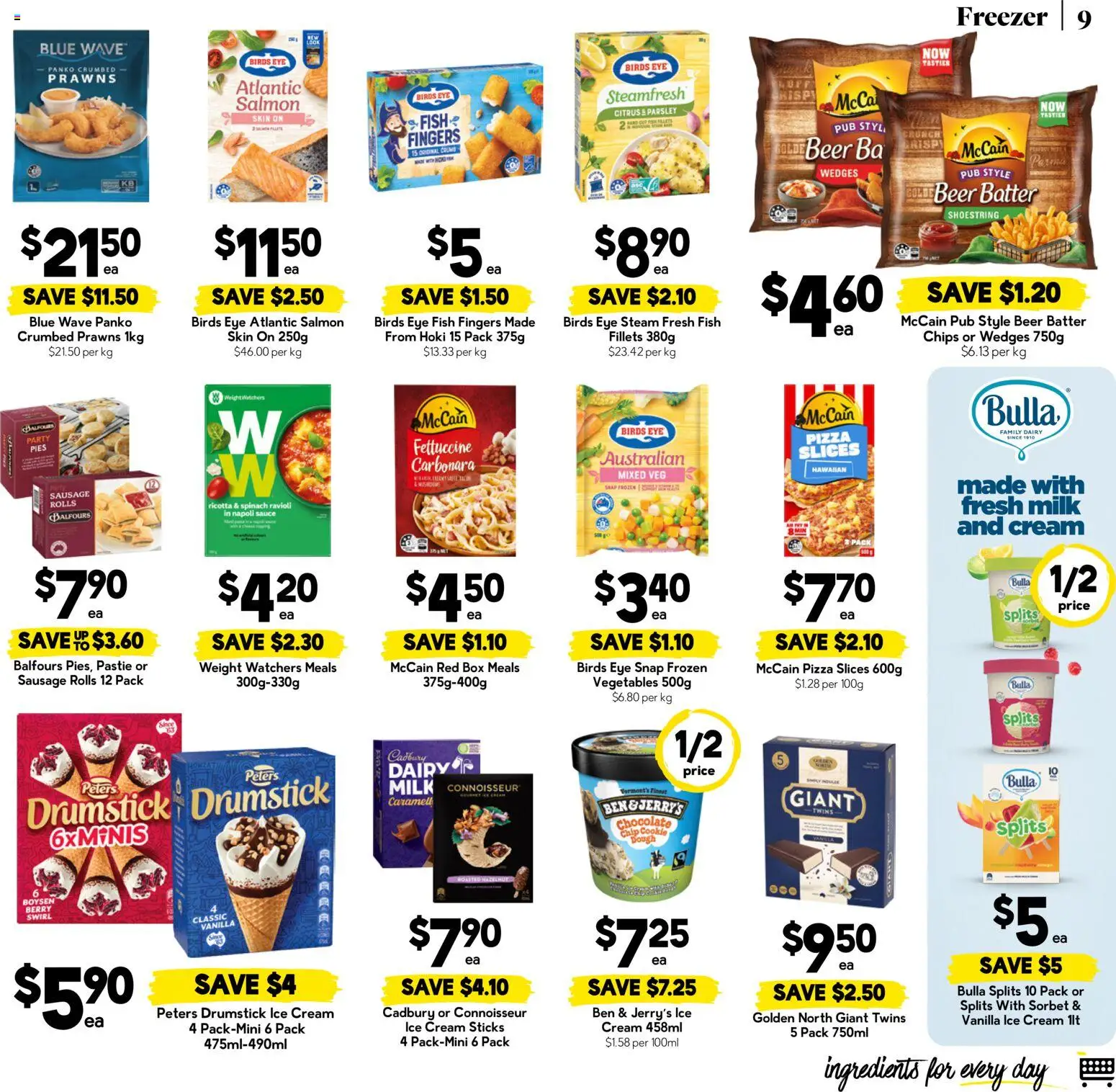 Drakes catalogue - valid from 12/08/2026 | Page: 9 | Products: Fish, Salmon, Sauce, Fish fingers