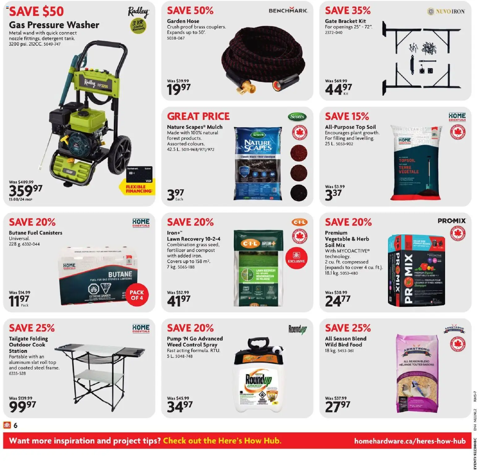 Home Hardware flyer valid from 04.06.2026 | Page: 7 | Products: Iron, Soap, Detergent