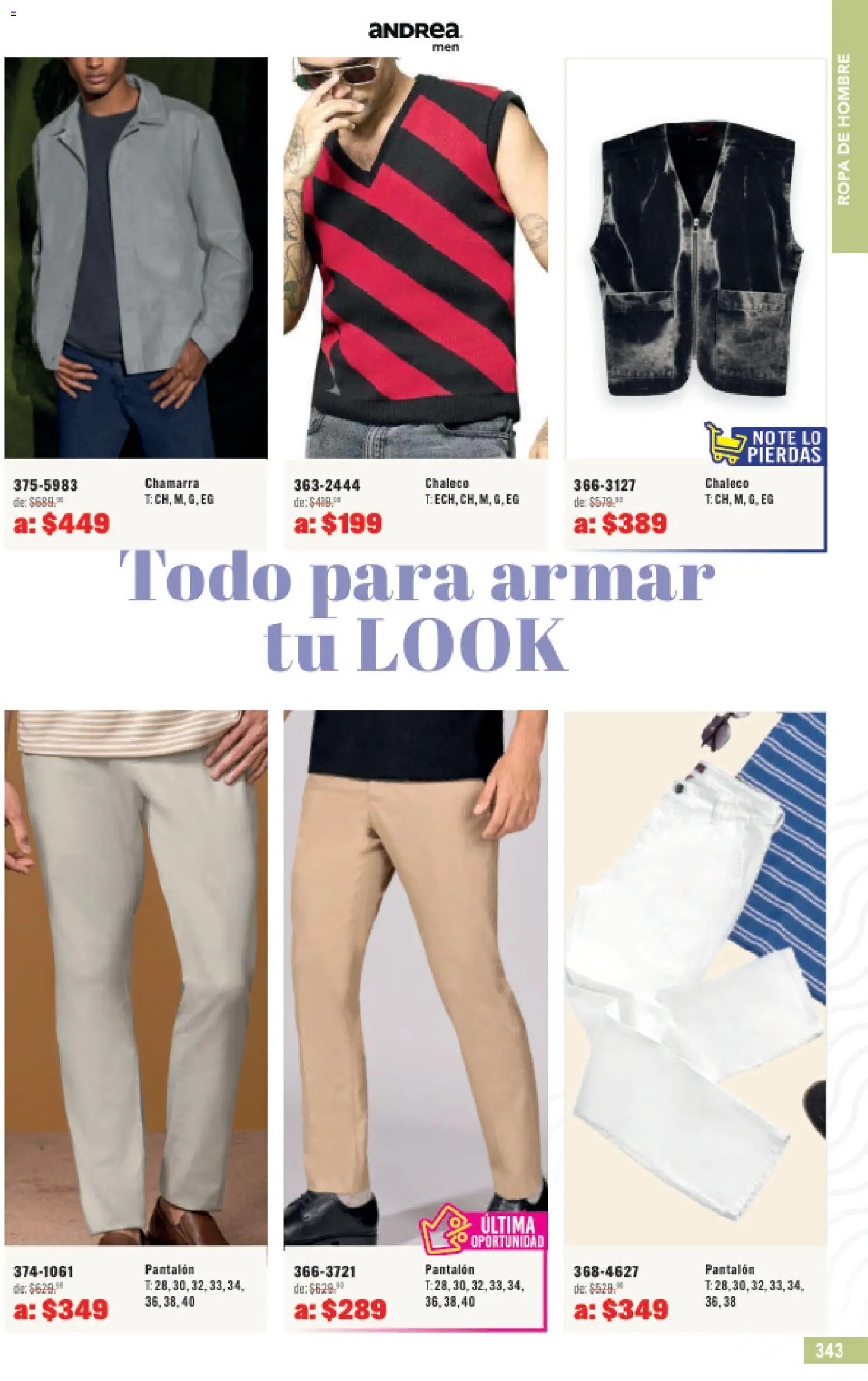 Nuevas ofertas de Andrea válidas en toda la República Mexicana desde el 31.05.2026. ¡Encuentra las mejores ofertas en Andrea catálogo Outlet! | Página: 343