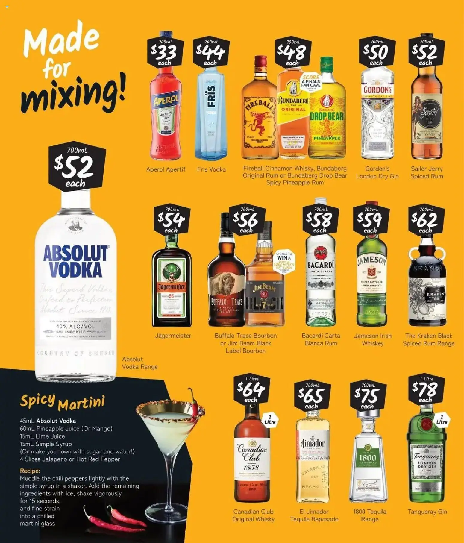 Cellarbrations catalogue - valid from 21/09/2026 | Page: 5 | Products: Martini, Water, Pepper, Jägermeister