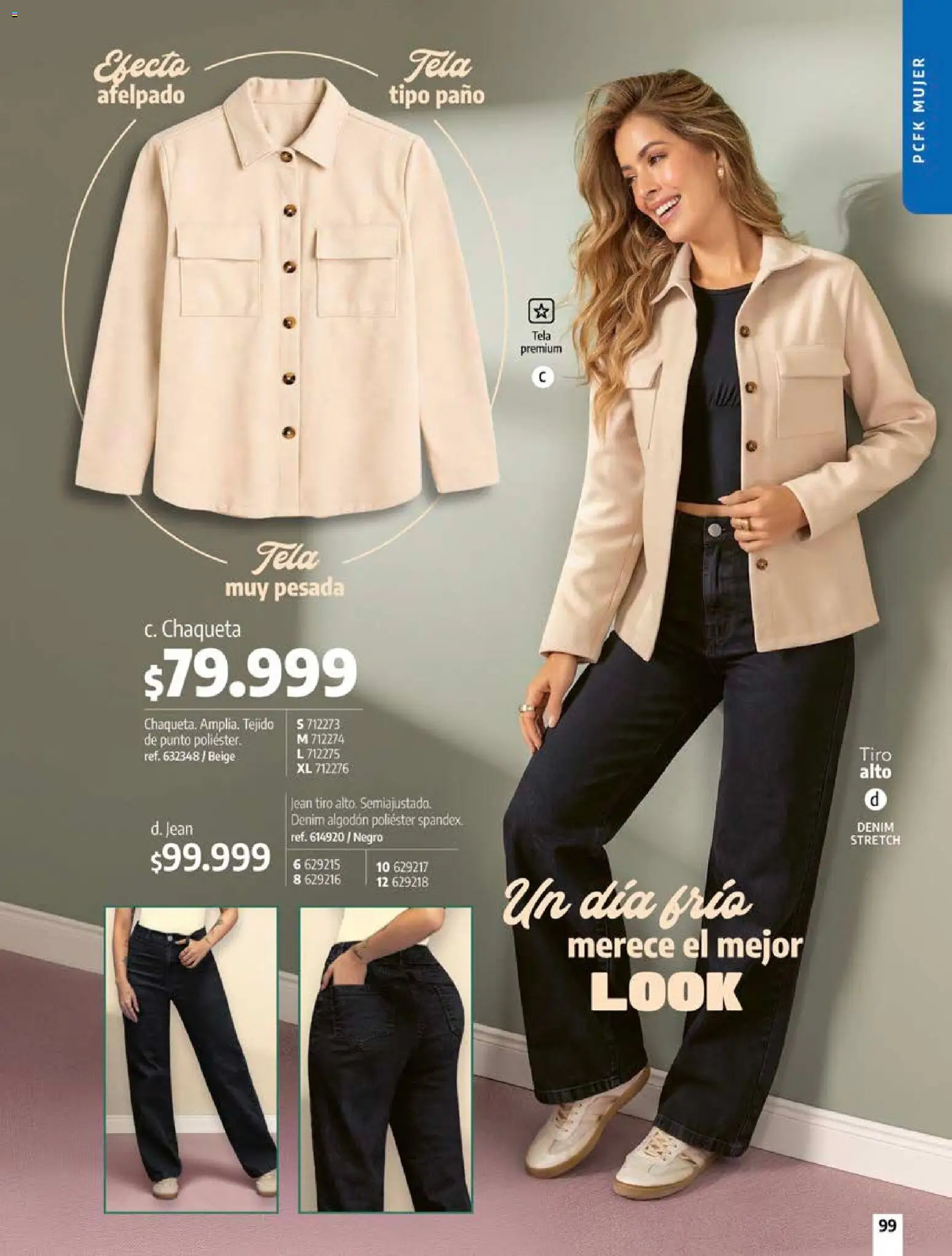 Pacifika revista - valida desde el 18/09/2026 | Página: 99 | Productos: Algodón, Jean, Chaqueta
