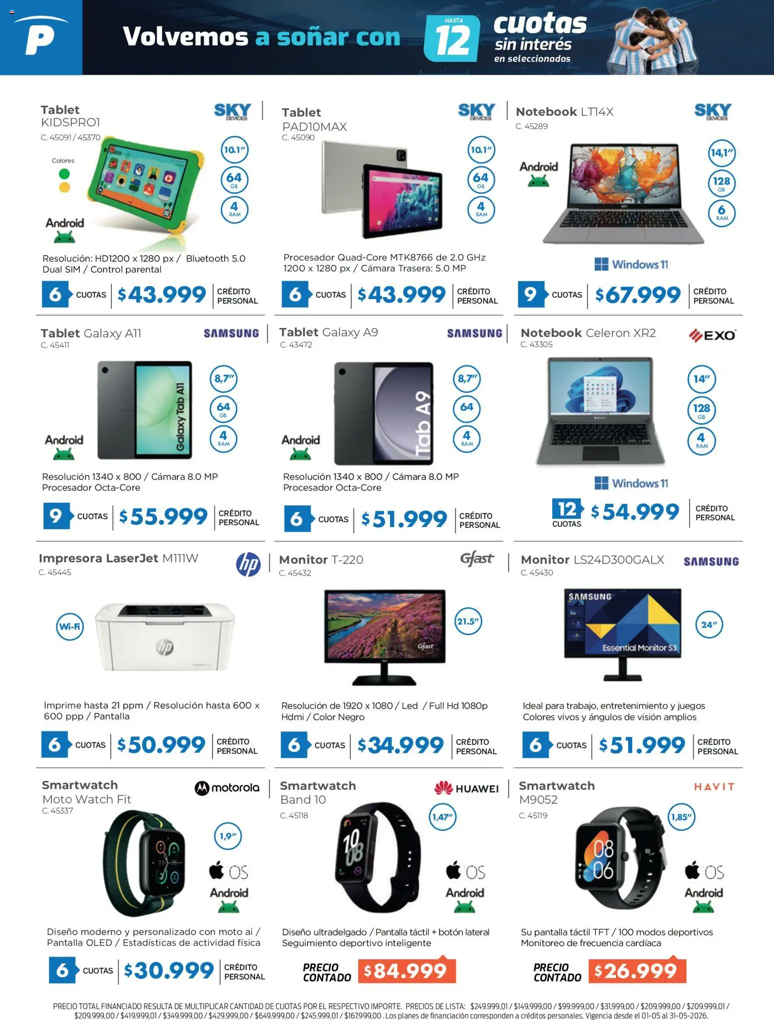 Pardo catálogo │ válido desde el 18.05.2026 | Página: 6 | Productos: Monitor, Cámara, Tablet, Notebook