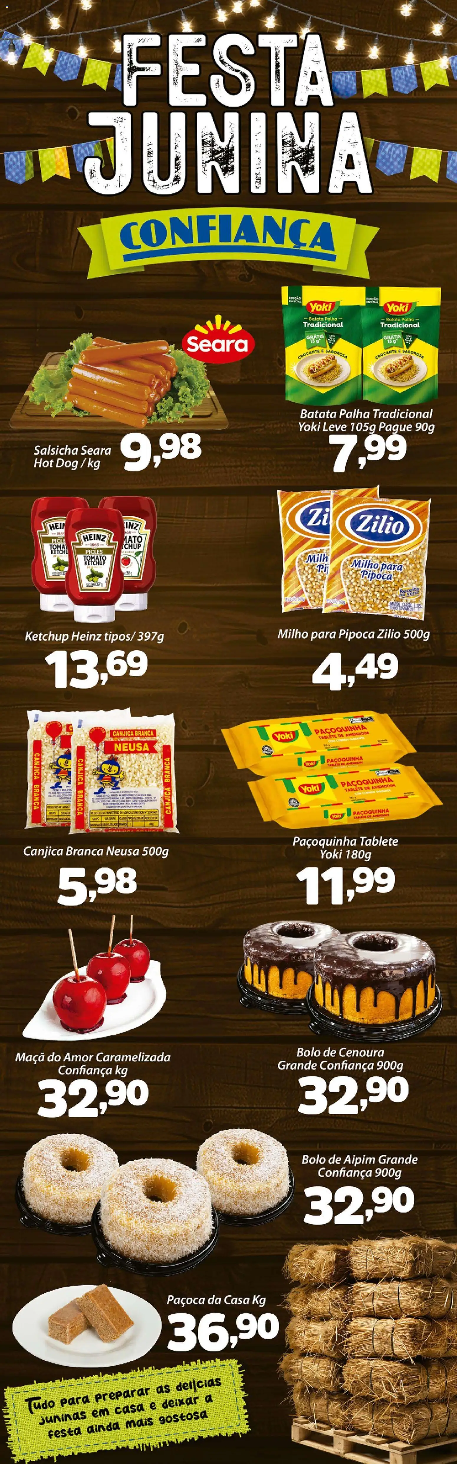 Confiança Folheto - válido de 09.06.2026 | Página: 5 | Produtos: Salsicha, Ketchup, Cenoura, Batata palha