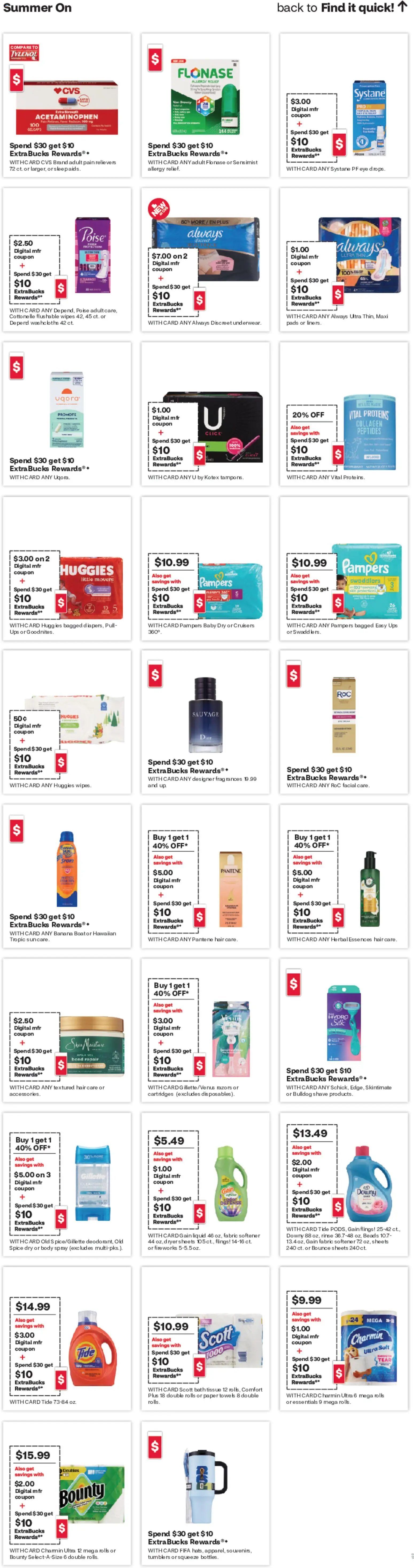 CVS Pharmacy Weekly Ad - WA - valid from 07.06.2026 | Page: 21 | Products: Bath, Fabric softener, Pads, UPS