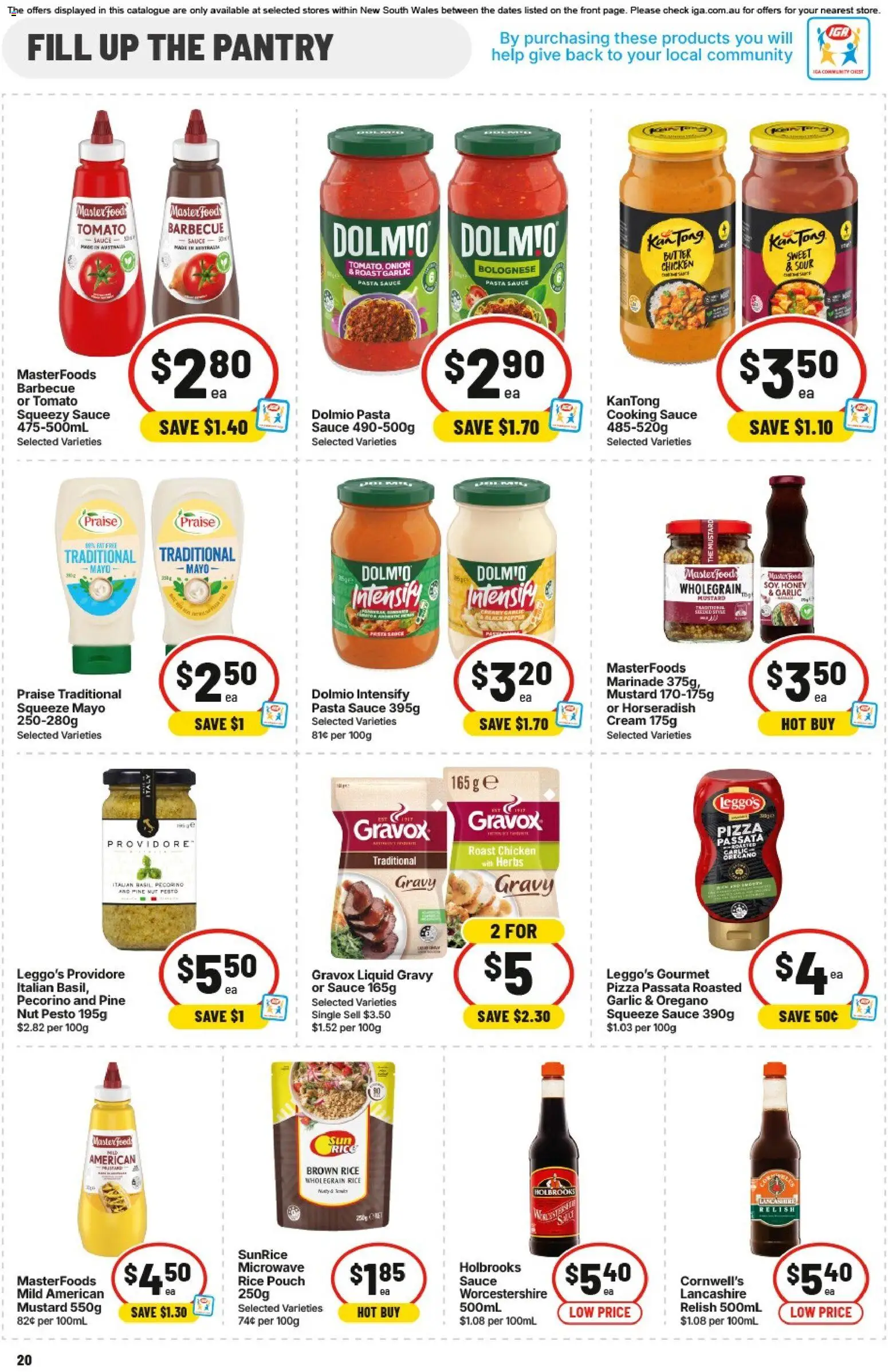 IGA catalogue - valid from 12/08/2026 | Page: 21 | Products: Pizza, Pasta, Pesto, Microwave