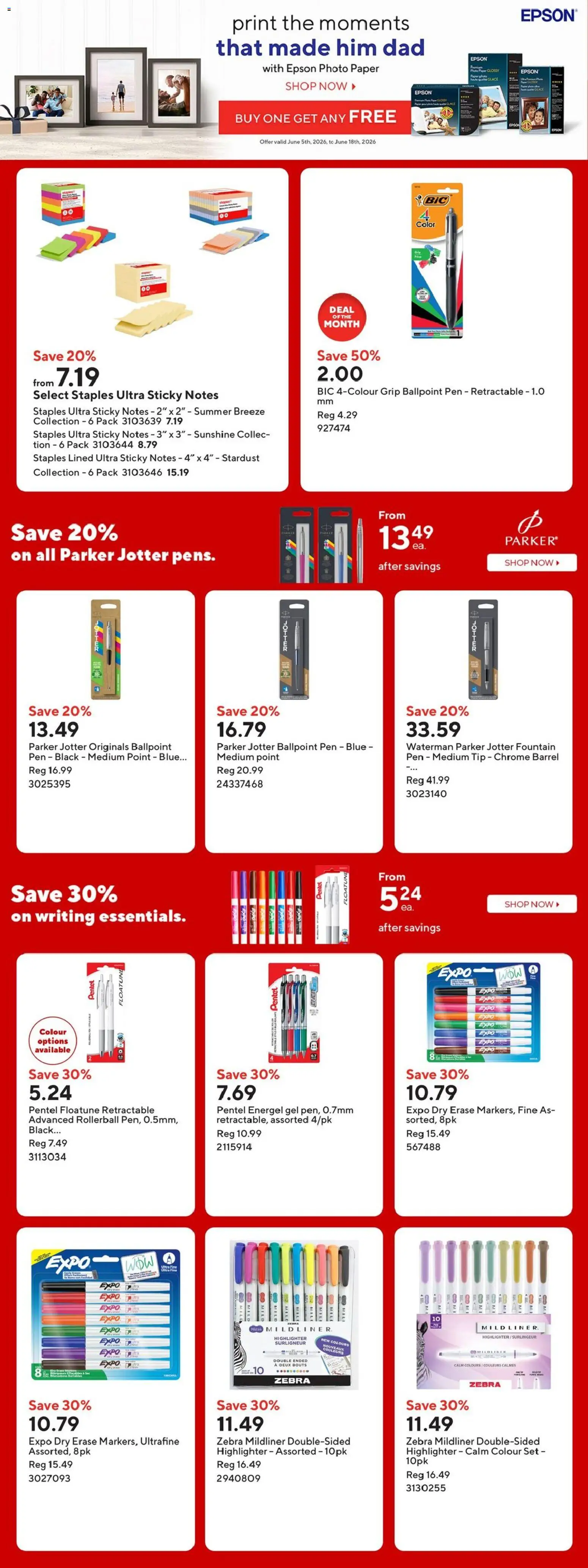 Staples flyer valid from 05.06.2026 | Page: 12 | Products: Highlighter