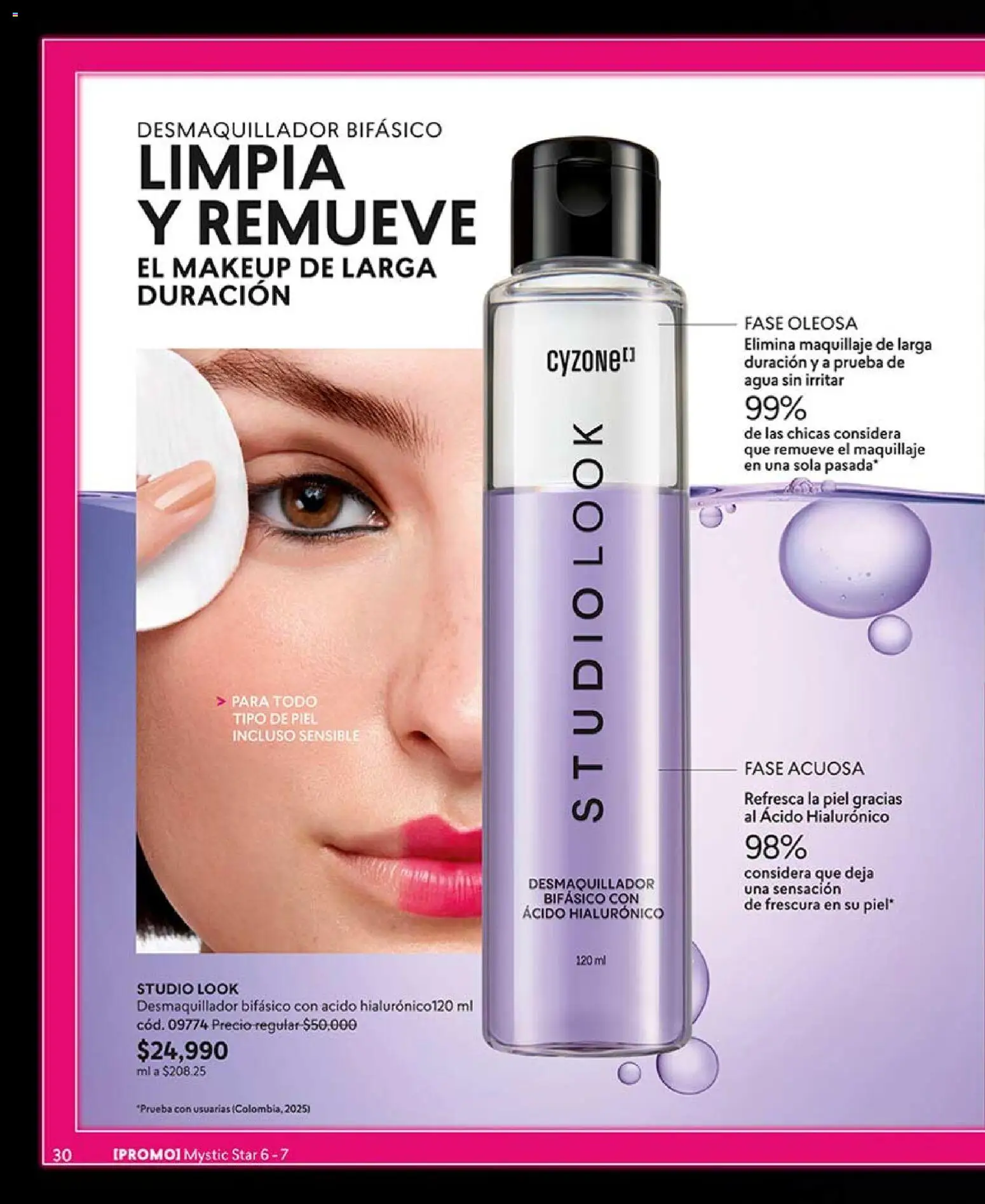 CyZone revista - valida desde el 04.05.2026 | Página: 32 | Productos: Agua, Maquillaje