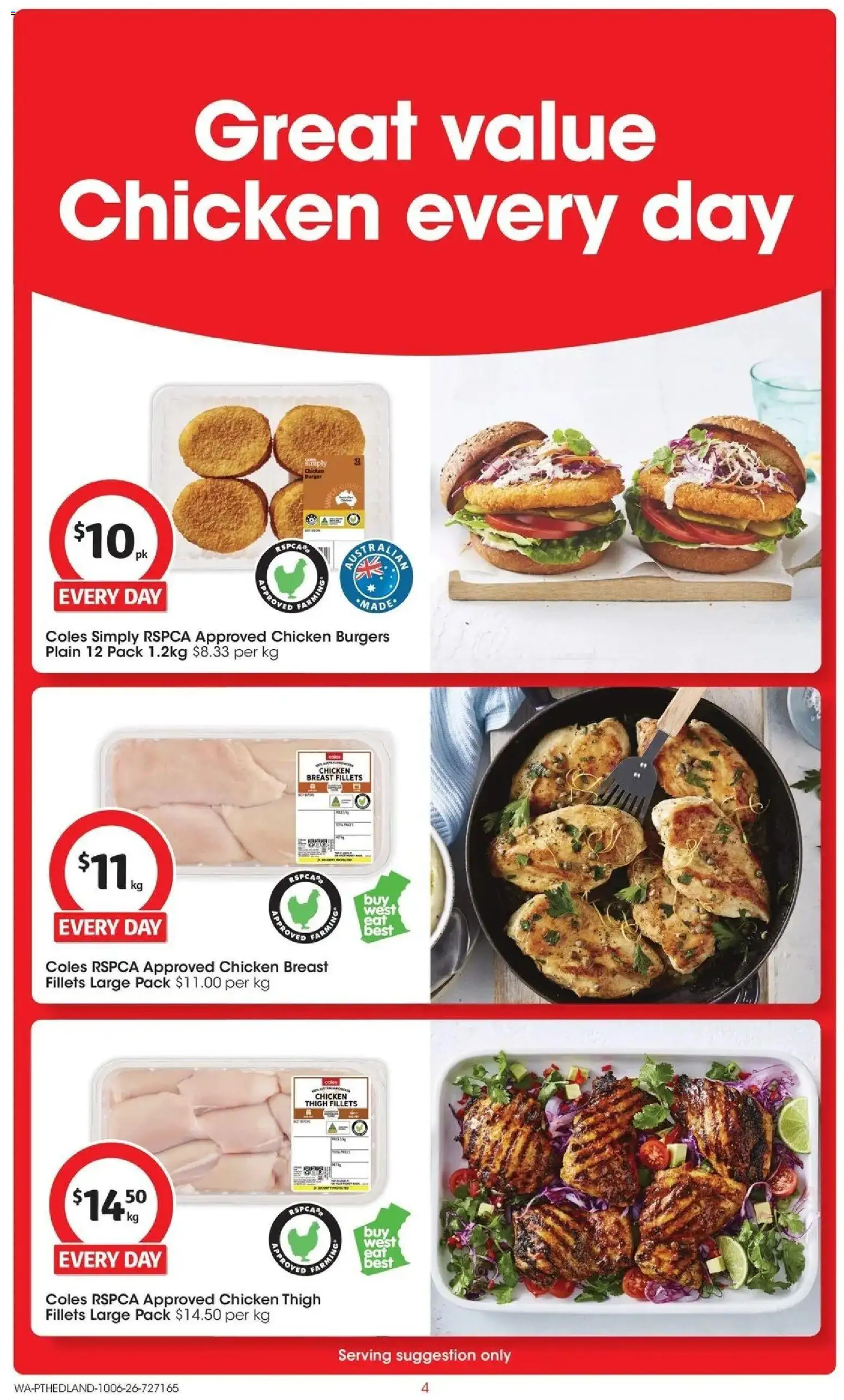 Coles catalogue - valid from 09.06.2026 | Page: 4 | Products: Chicken