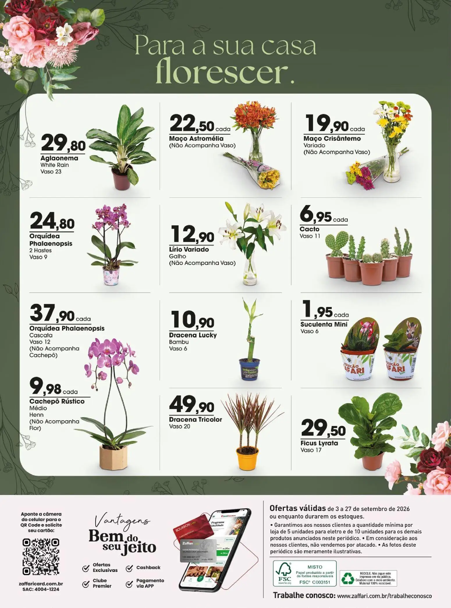 Zaffari Folheto - válido de 03/09/2026 | Página: 14 | Produtos: Orquídea, Vaso, Bourbon, Câmera