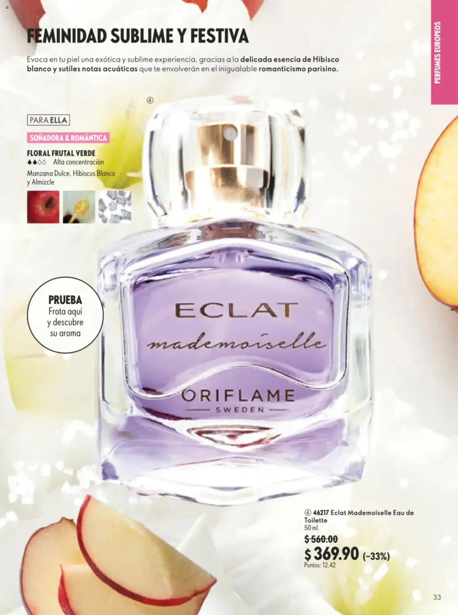 Nuevas ofertas de Oriflame válidas en toda la República Mexicana desde el 11/07/2026. ¡Encuentra las mejores ofertas en Oriflame campaña 10 2026! | Página: 33 | Productos: Manzana, Té, Eau de toilette