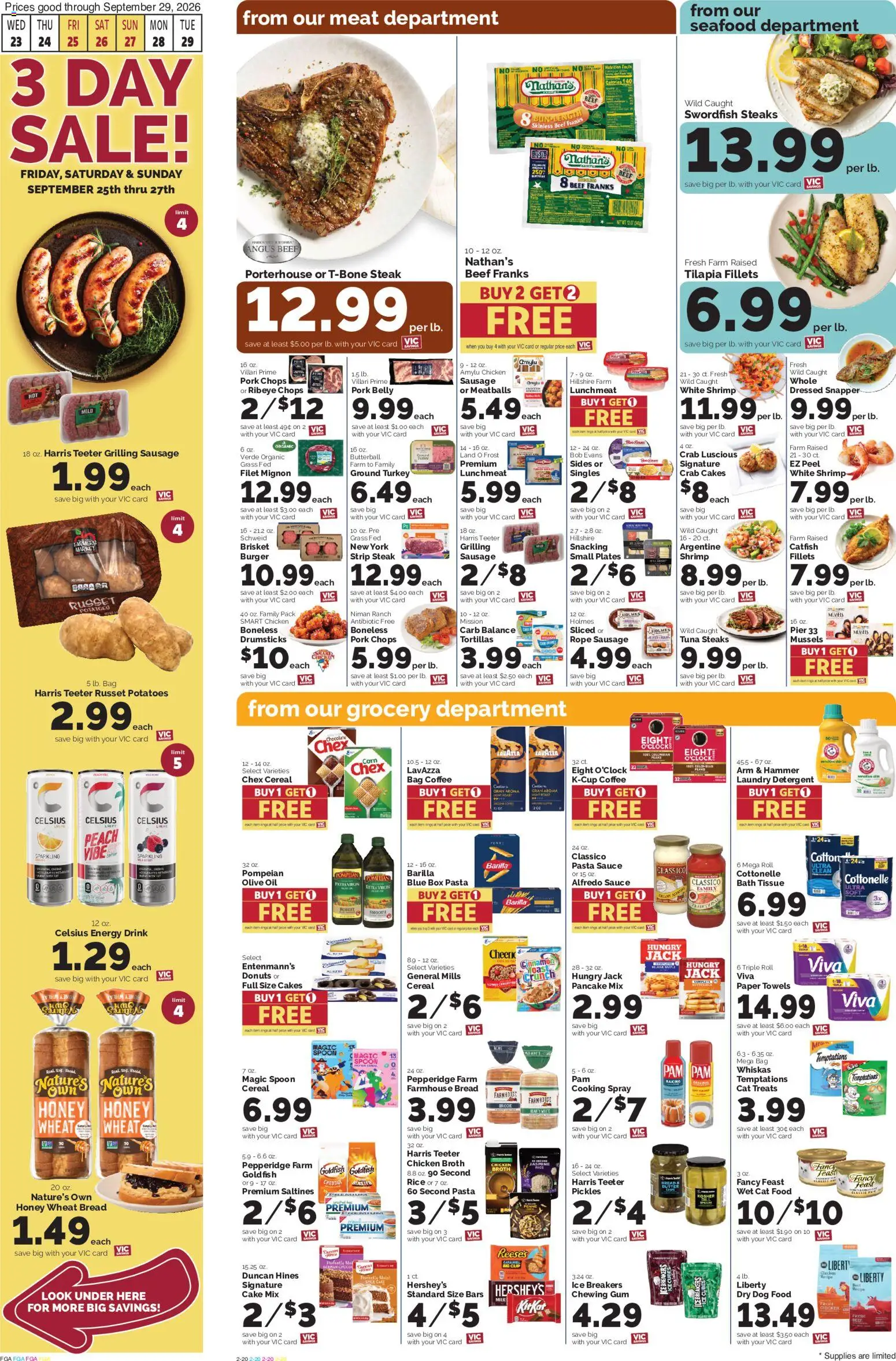 Harris Teeter Weekly Ad - valid from 09/23/2026 | Page: 2 | Products: Bath, Chicken broth, Cake, Barilla