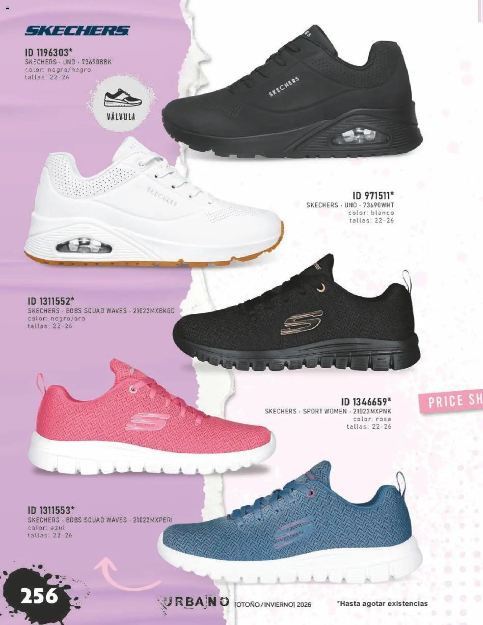 Nuevas ofertas de Price Shoes válidas en toda la República Mexicana desde el 31/07/2026. ¡Encuentra las mejores ofertas en Price Shoes catálogo Urbano! | Página: 256 | Productos: Válvula