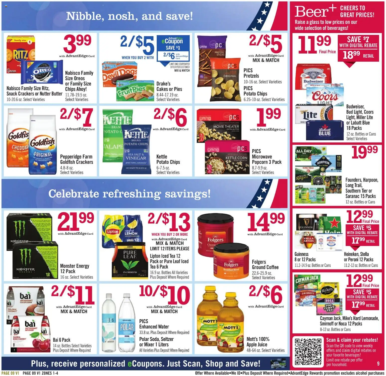 Price Chopper Weekly Ad - valid from 07/12/2026 | Page: 9 | Products: Butter, Cheese, Chips, Mixer