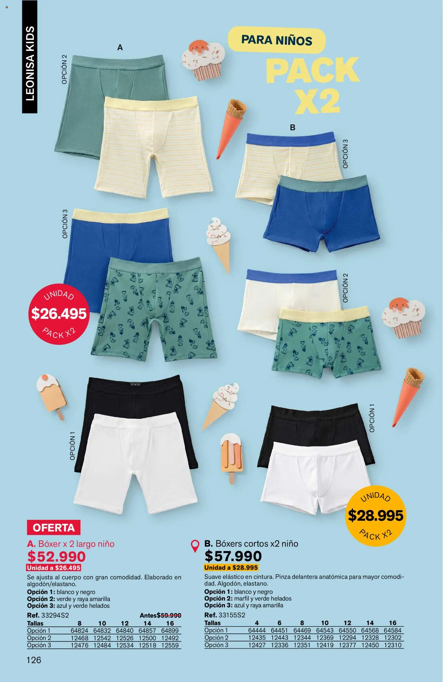 Leonisa revista - valida desde el 11/09/2026 | Página: 126 | Productos: Pinza, Boxers