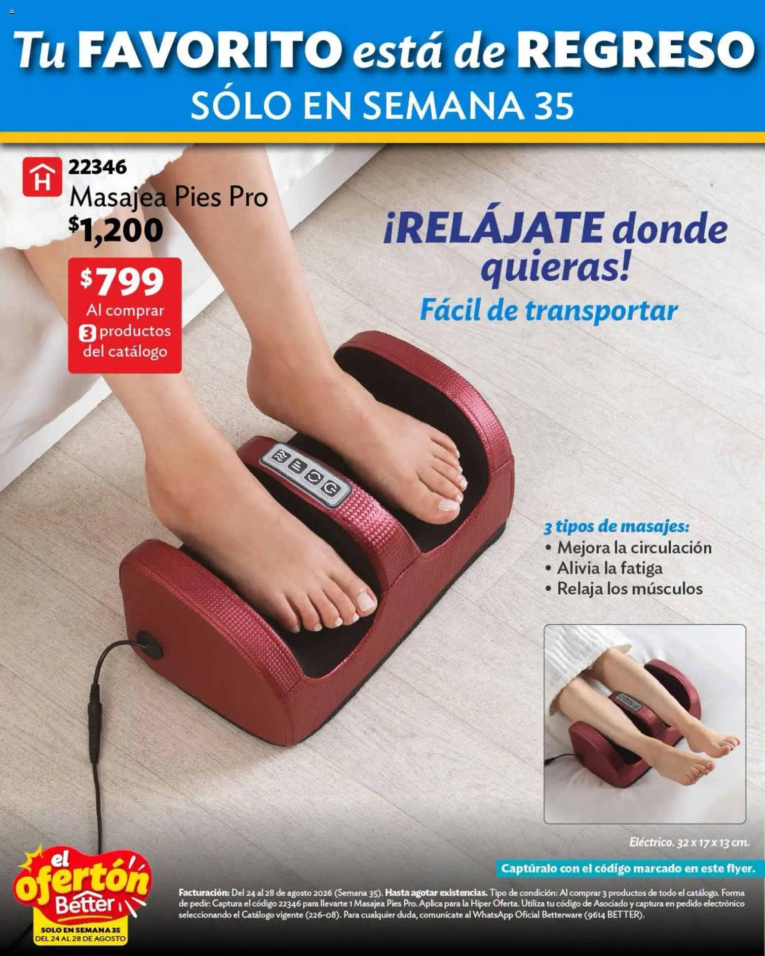 Nuevas ofertas de Betterware válidas en toda la República Mexicana desde el 24/08/2026. ¡Encuentra las mejores ofertas en Betterware catálogo El Ofertón! | Página: 11