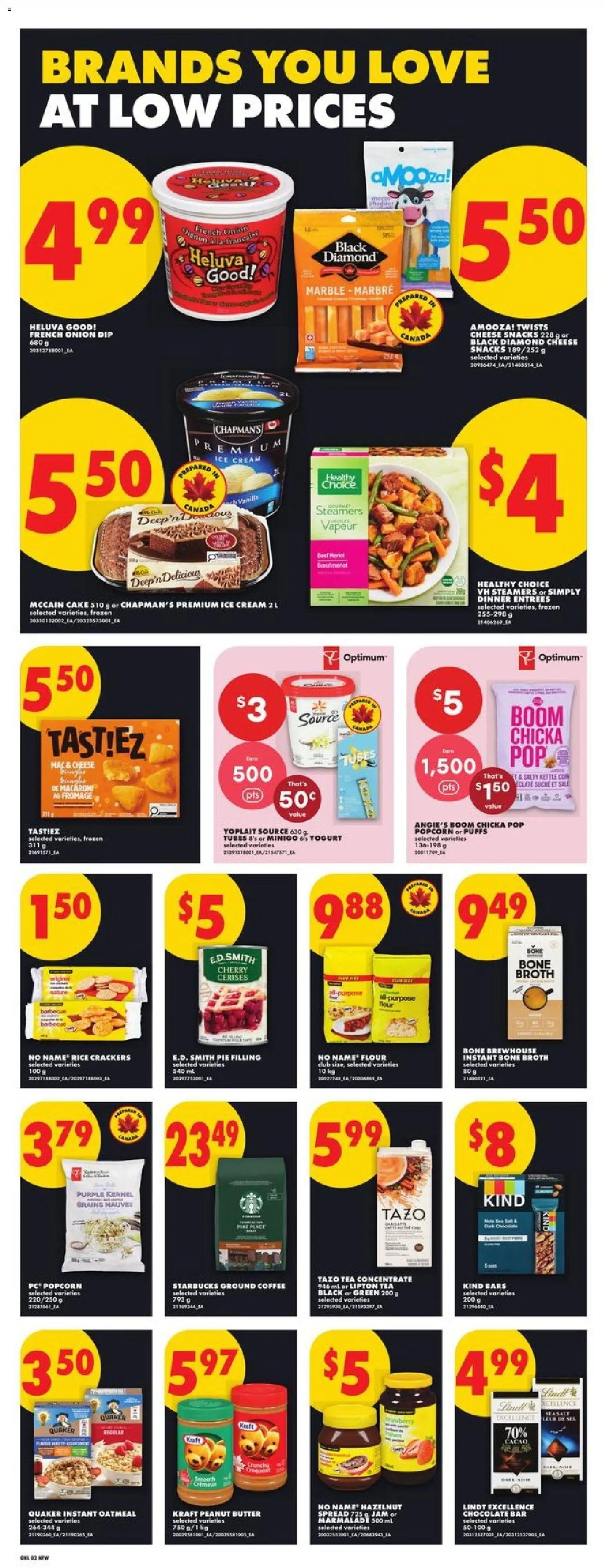 No Frills flyer valid from 28.05.2026 | Page: 7 | Products: Tea, Ice cream, Cheese, Chocolate
