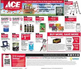 Preview of ACE Hardware weekly ads valid from 08/01/2026 | Page: 4