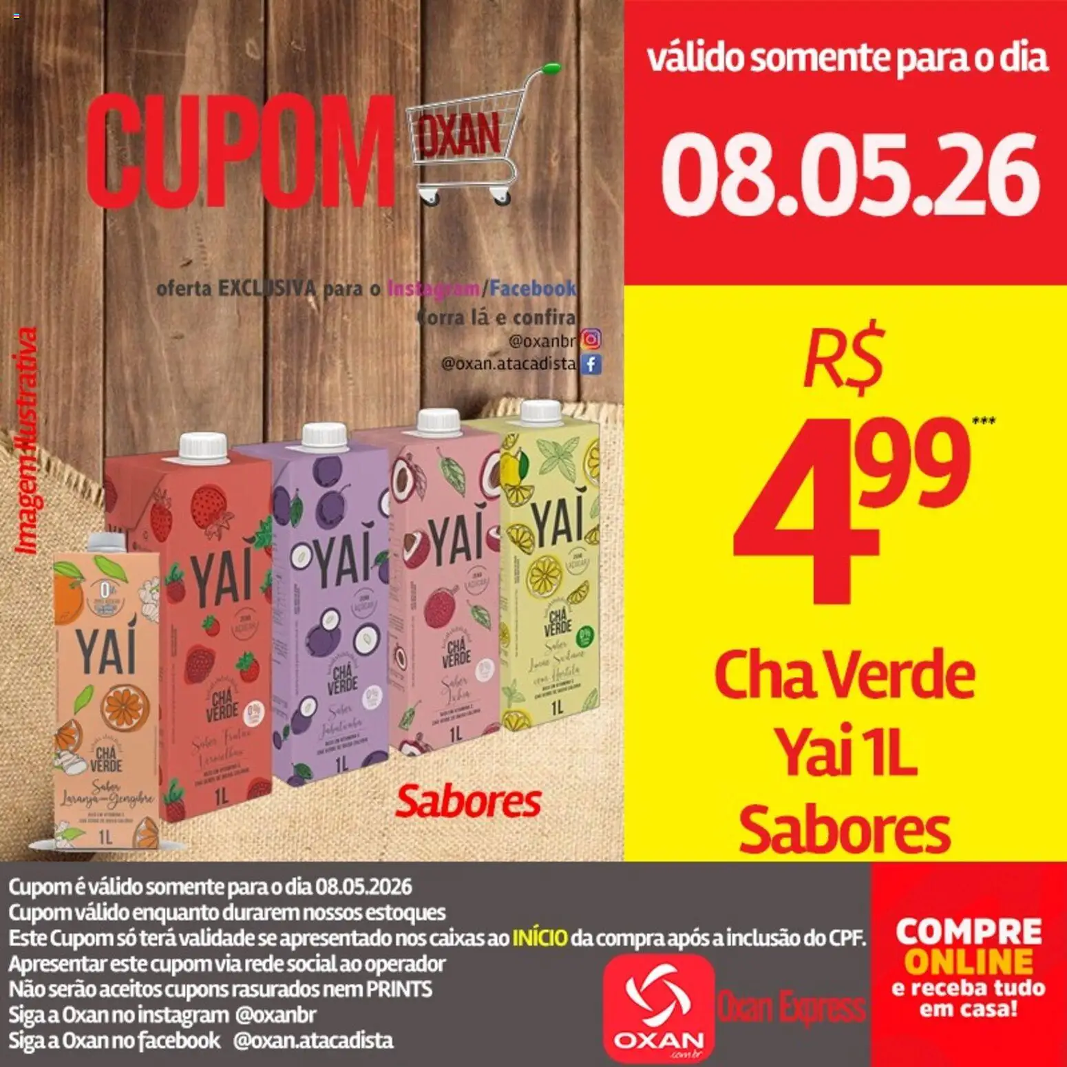 Oxan Atacadista Folheto - válido de 08.05.2026 | Página: 12 | Produtos: Gengibre, Chá, Chá verde