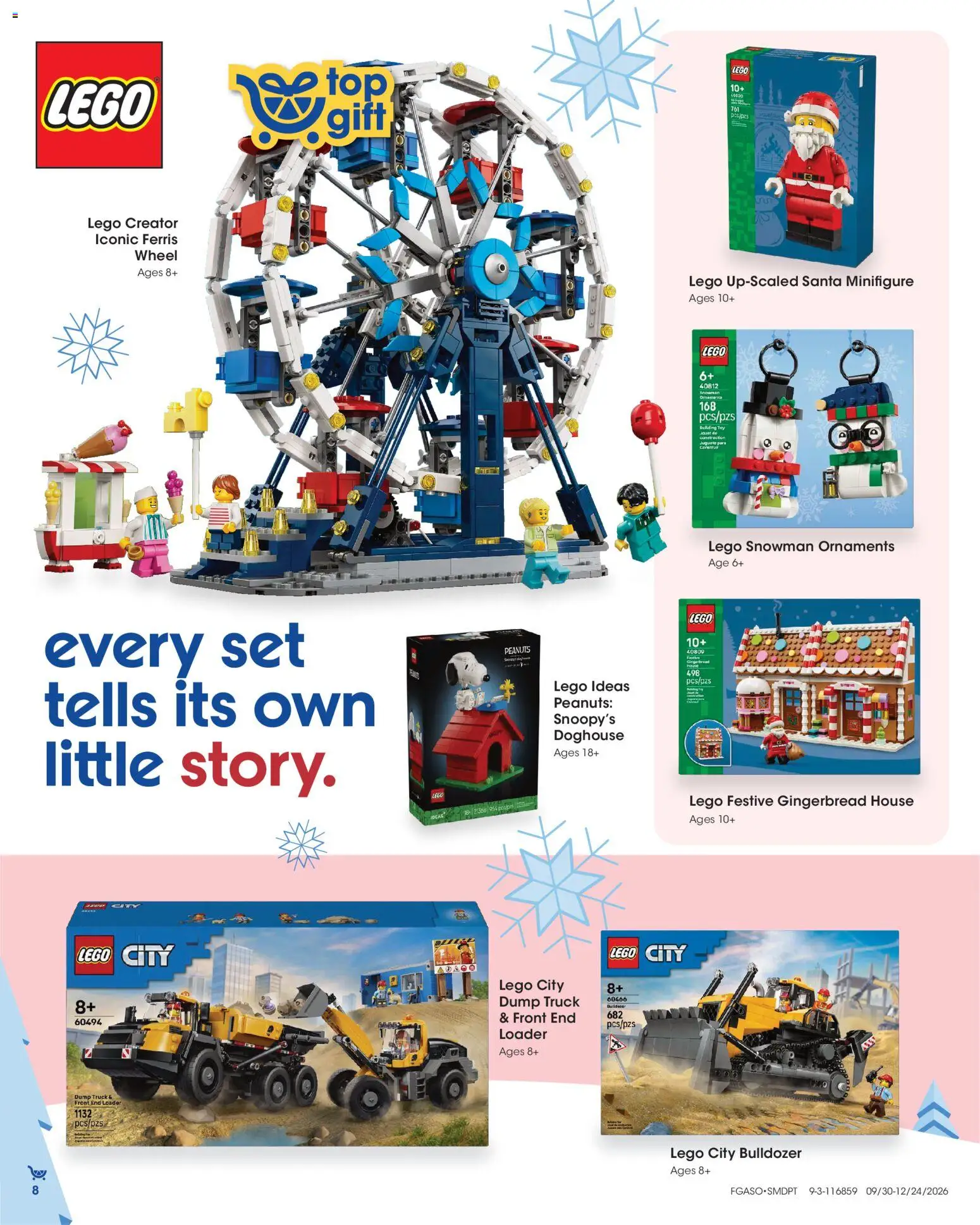Fred Meyer Extra Ad - valid from 09/30/2026 | Page: 8 | Products: Peanuts, LEGO, Gingerbread