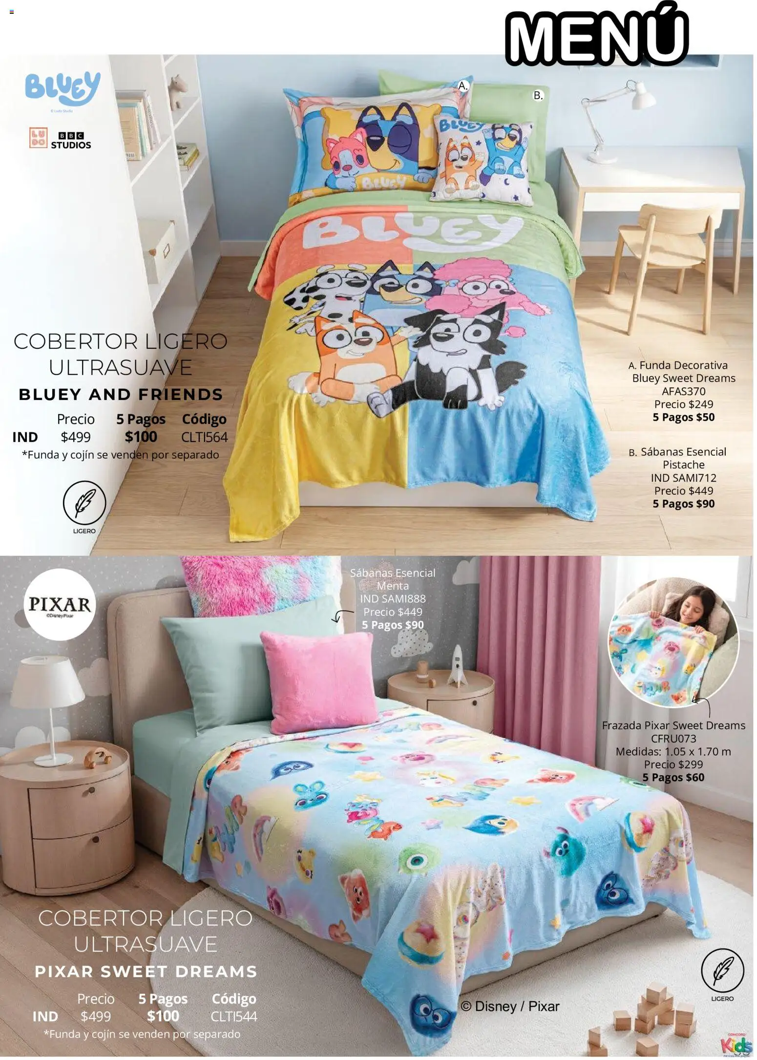 Nuevas ofertas de Colchas Concord válidas en toda la República Mexicana desde el 15/10/2026. ¡Encuentra las mejores ofertas en Colchas Concord catálogo Colección Infantil Para los más peques! | Página: 58