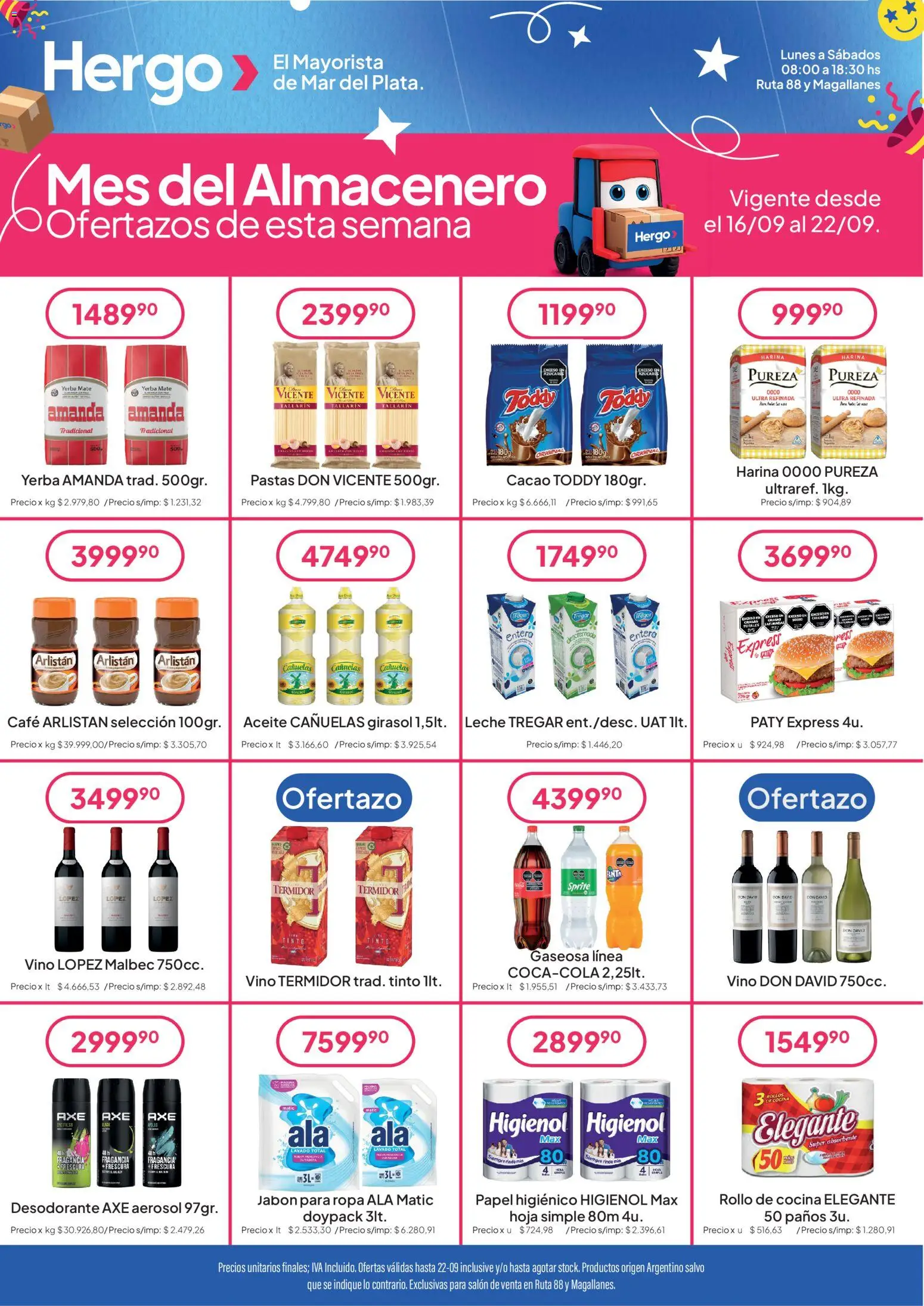 Hergo catálogo │ válido desde el 16/09/2026 | Página: 1 | Productos: Papel higiénico, Cocina, Harina, Fragancia