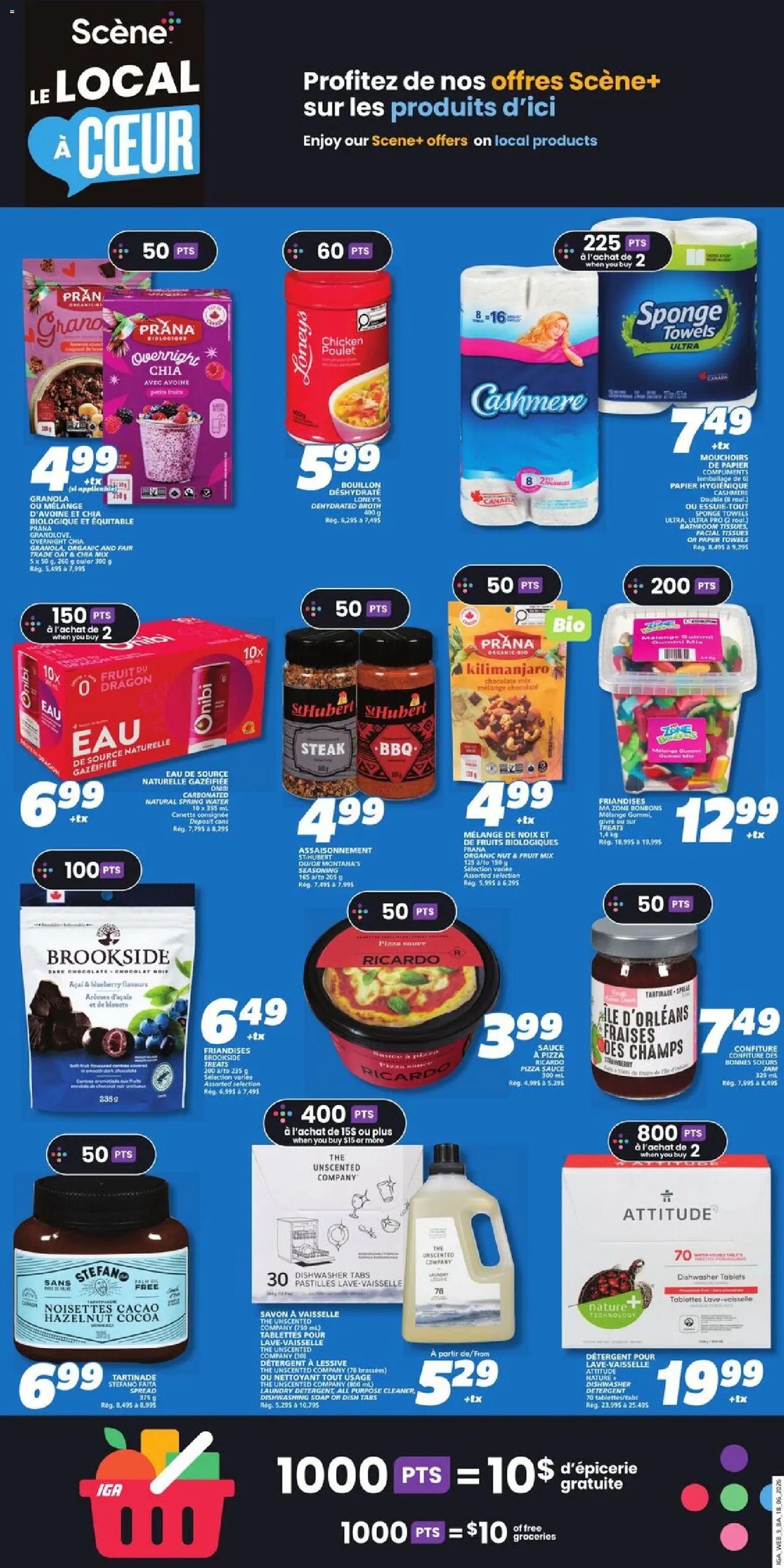 IGA flyer valid from 18.06.2026 | Page: 17 | Products: Sponge, Soap, Chocolate, Chicken