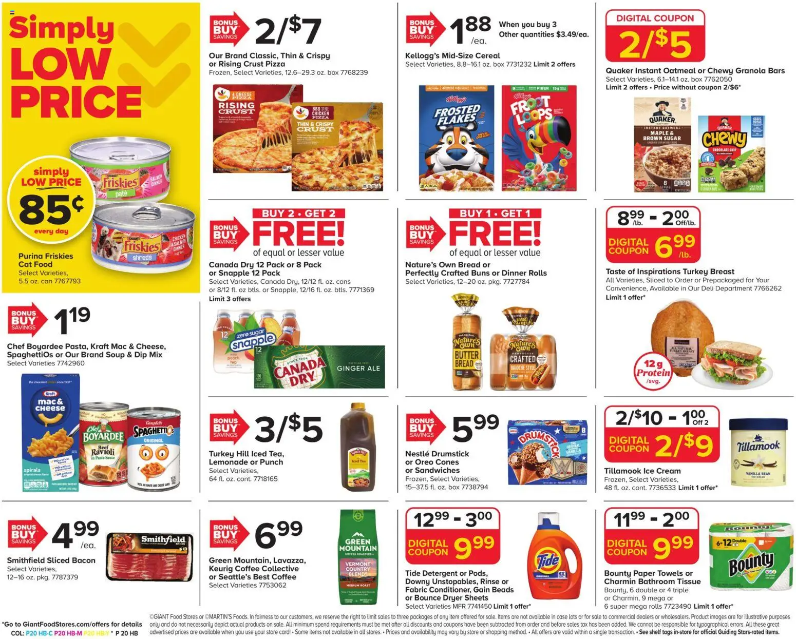 Giant Weekly Ad - valid from 29.05.2026 | Page: 3 | Products: Butter, Pizza, Sugar, Date