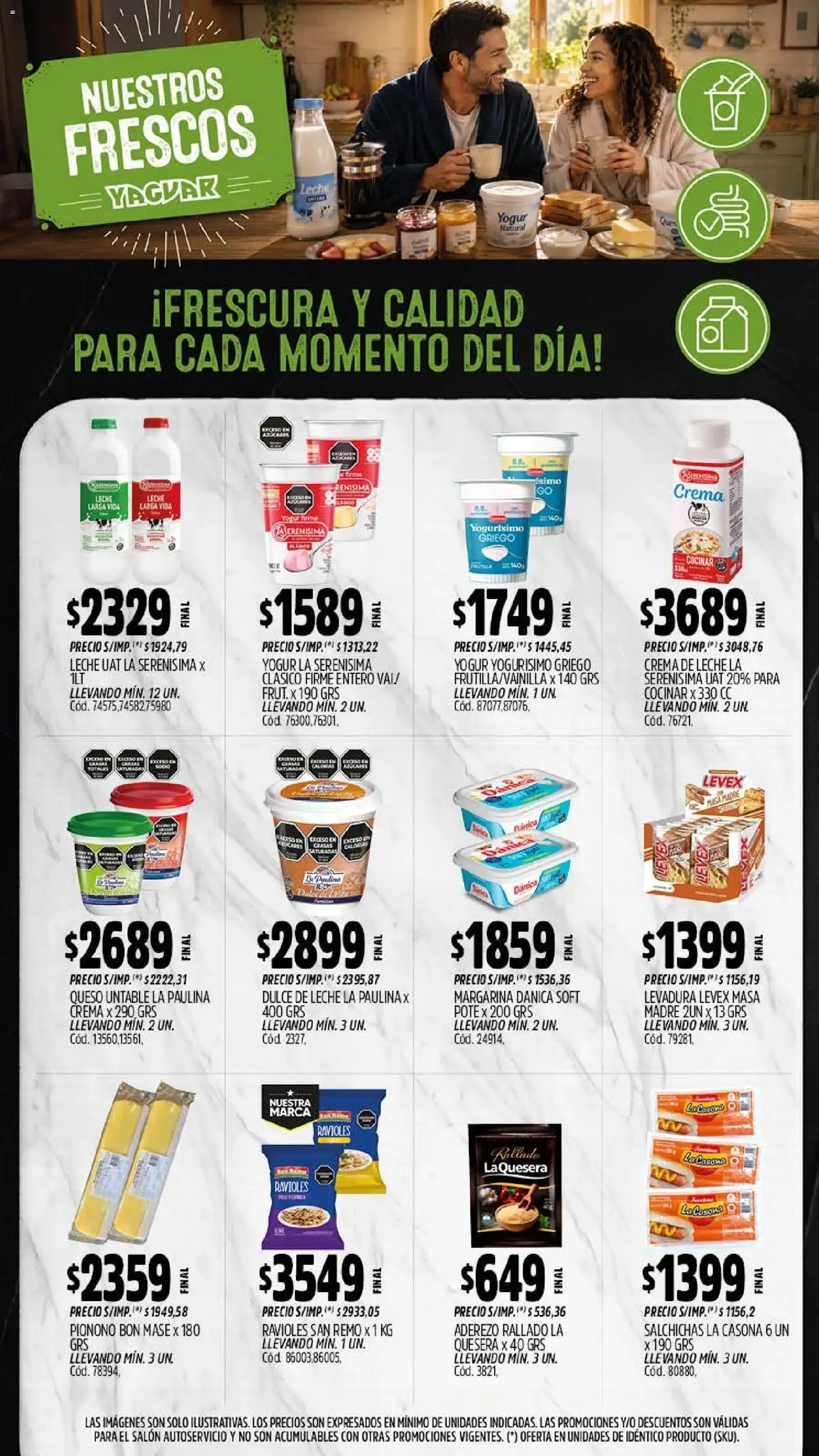 Yaguar - Oferta Semanal General Roca │ válido desde el 17/07/2026 | Página: 10 | Productos: Dulce, Yogur, Pionono, Margarina
